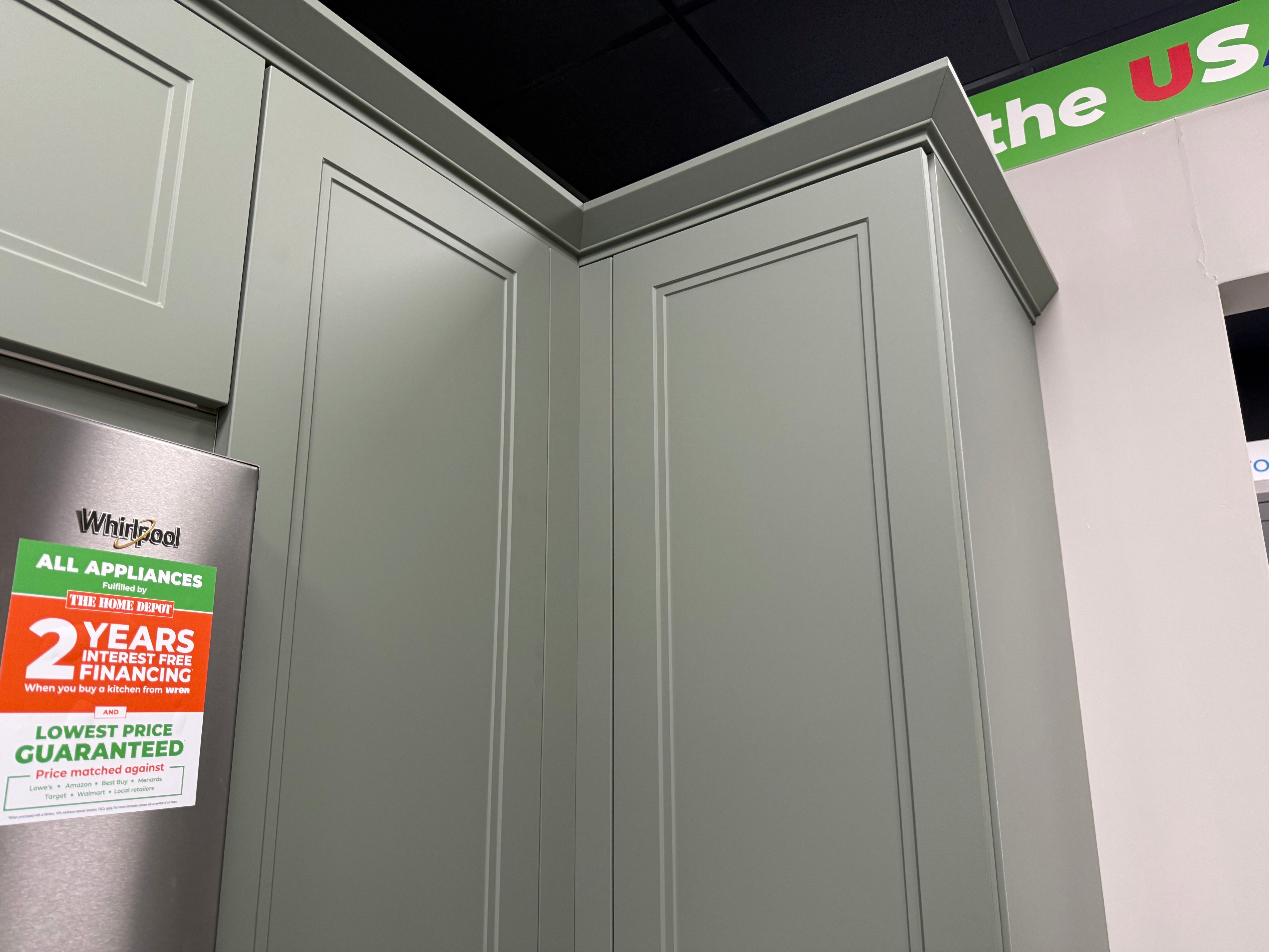 Wren Shaker Denver Juratek Matte Green Moss Kitchen