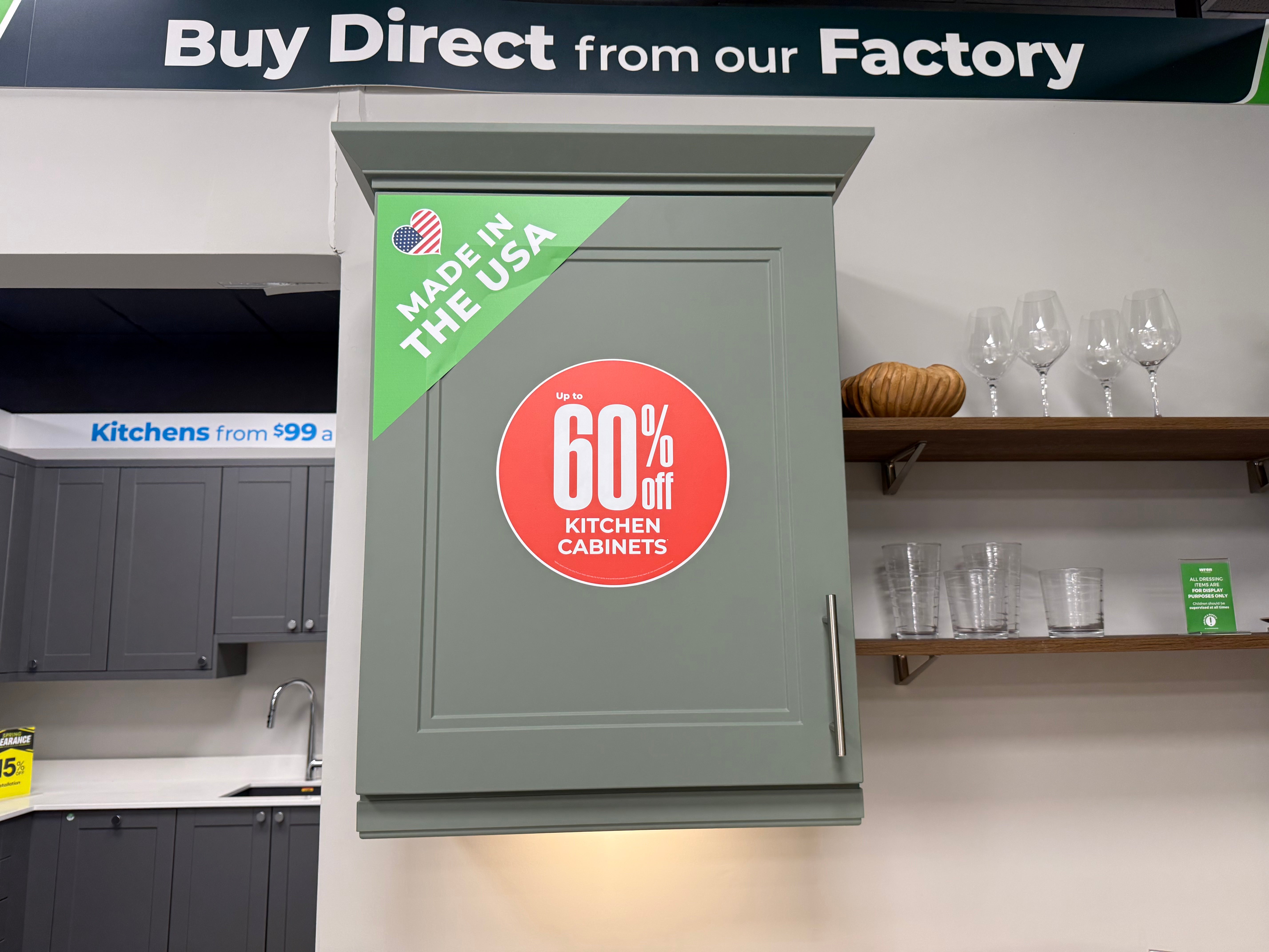 Wren Shaker Denver Juratek Matte Green Moss Kitchen