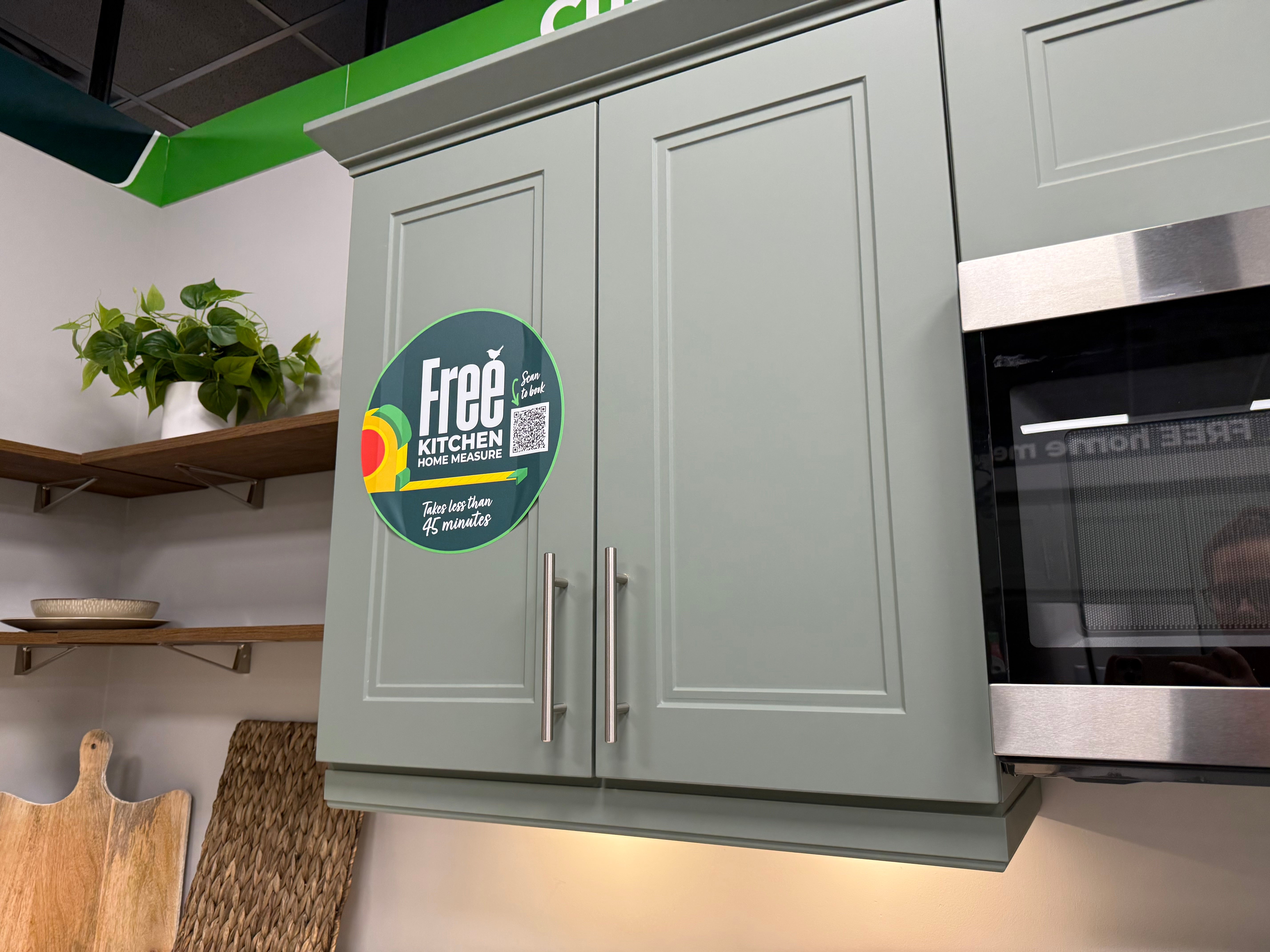 Wren Shaker Denver Juratek Matte Green Moss Kitchen