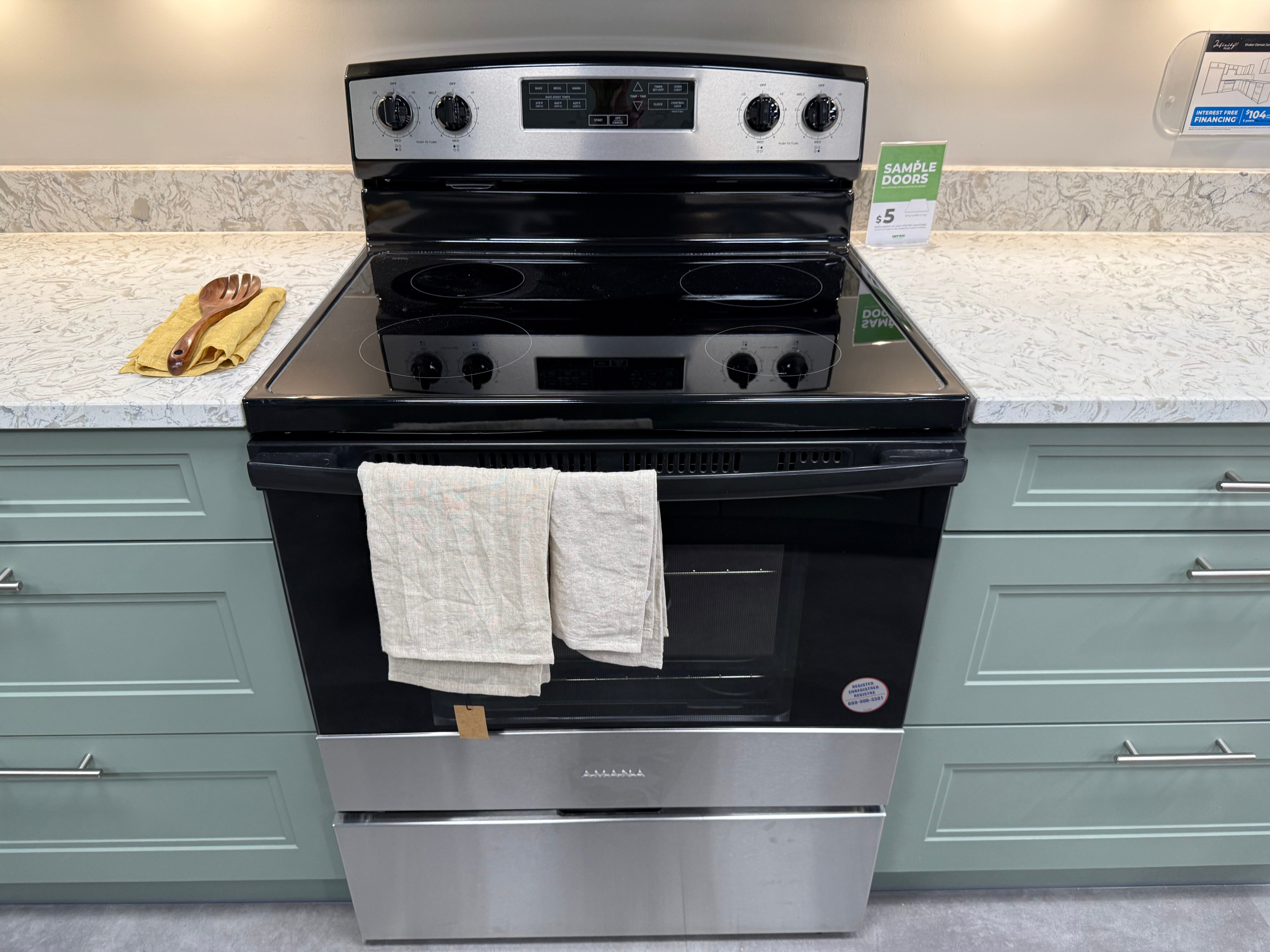 Wren Shaker Denver Juratek Matte Green Moss Kitchen