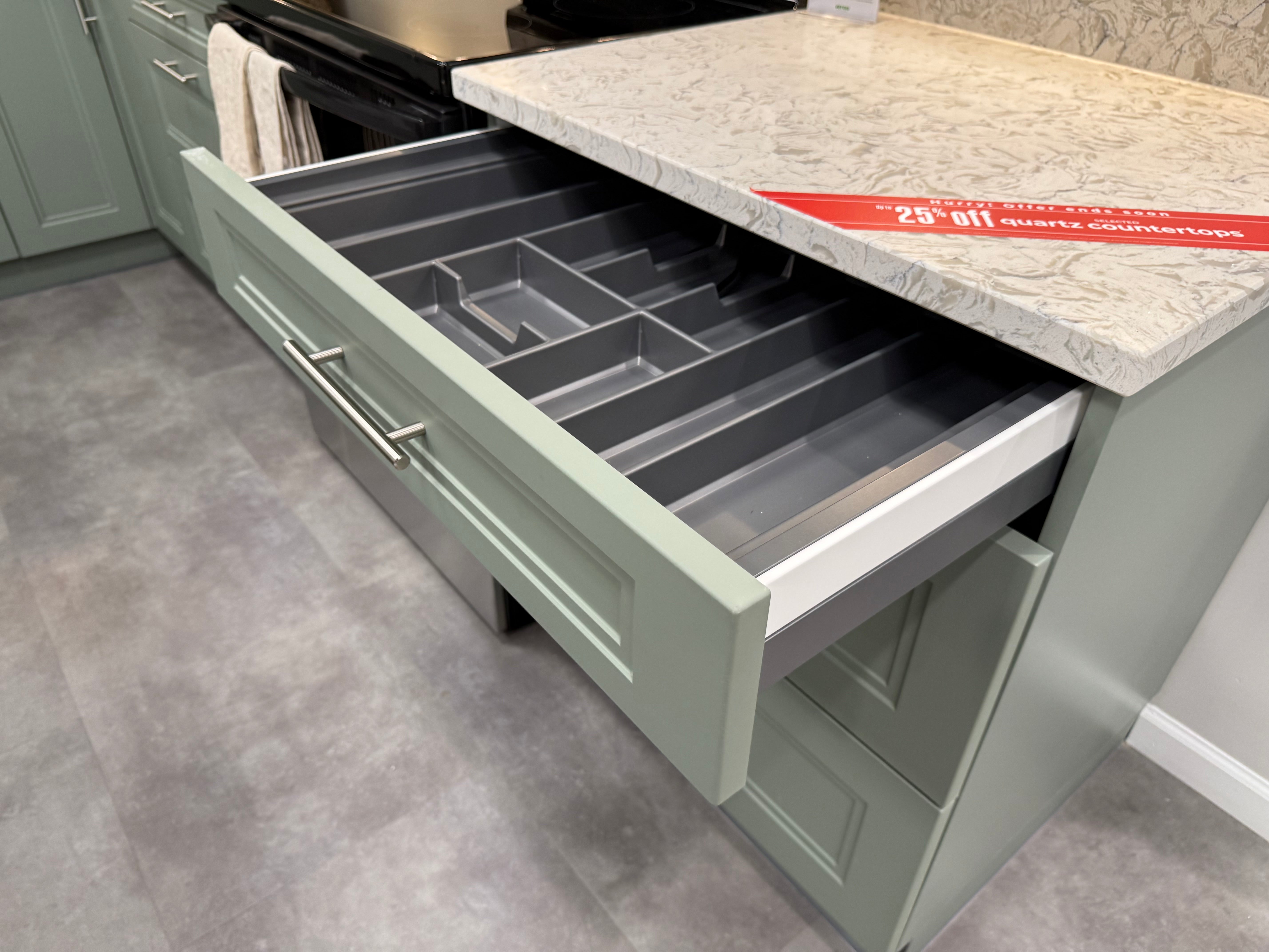 Wren Shaker Denver Juratek Matte Green Moss Kitchen