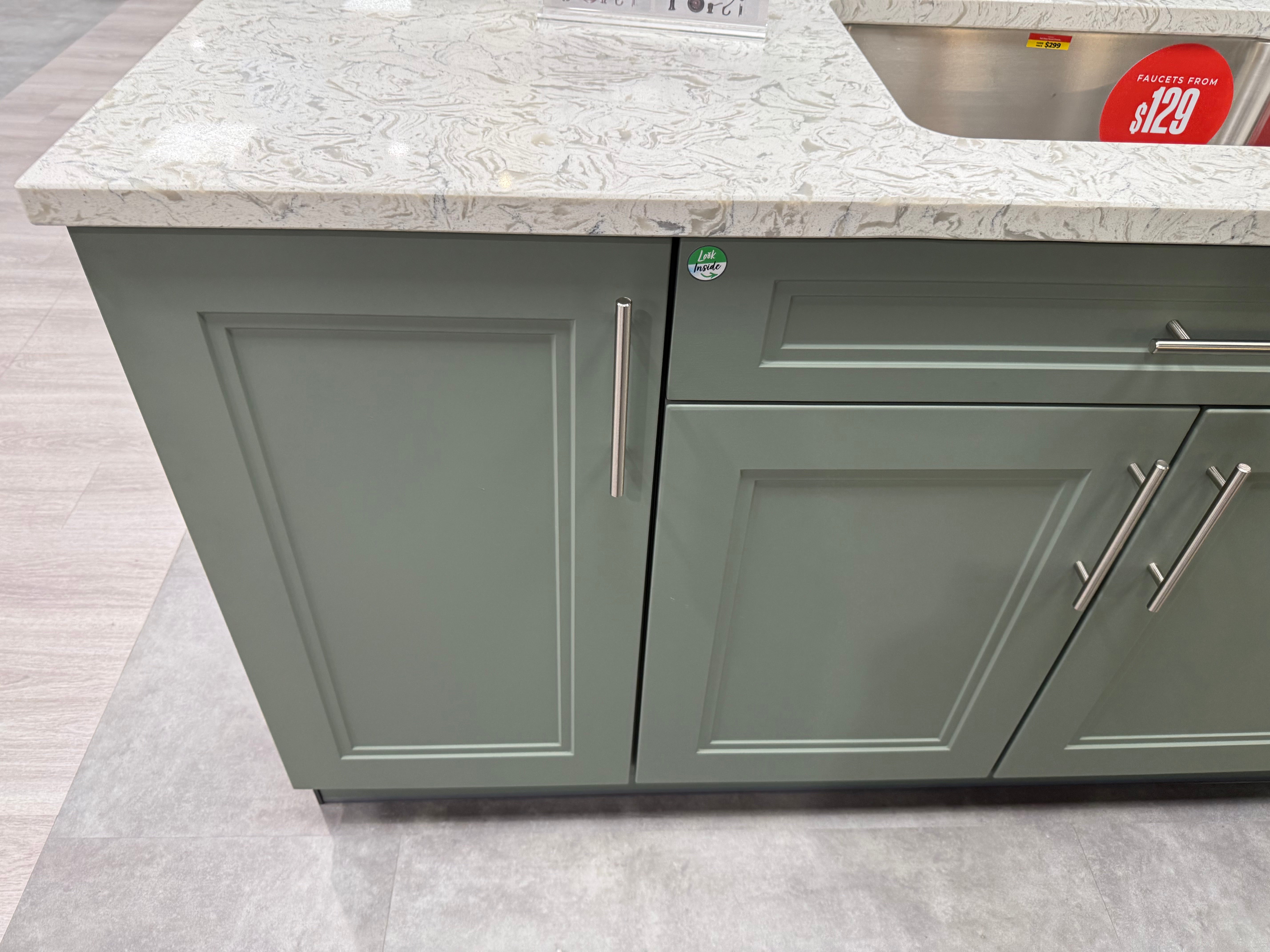 Wren Shaker Denver Juratek Matte Green Moss Kitchen