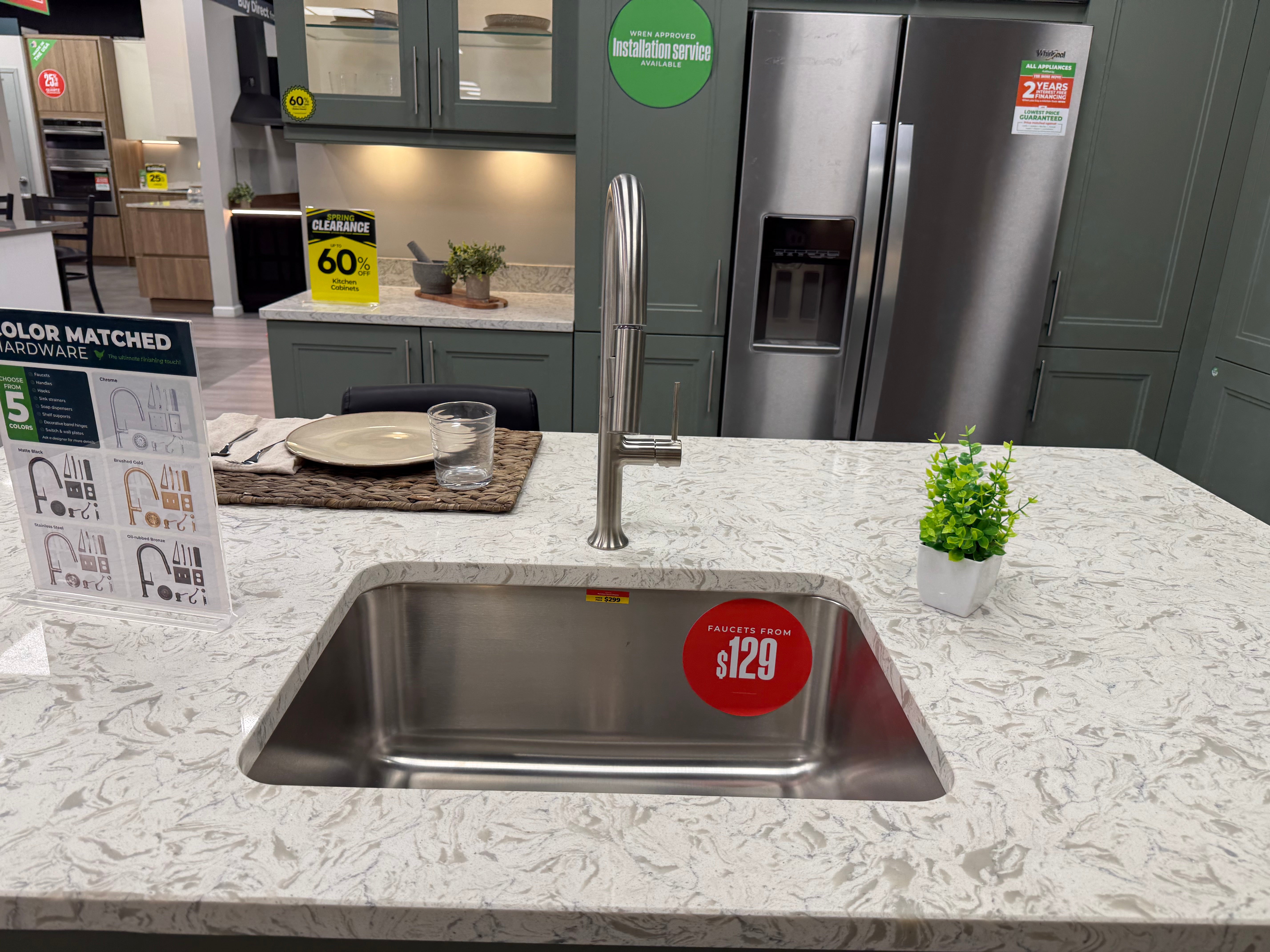 Wren Shaker Denver Juratek Matte Green Moss Kitchen