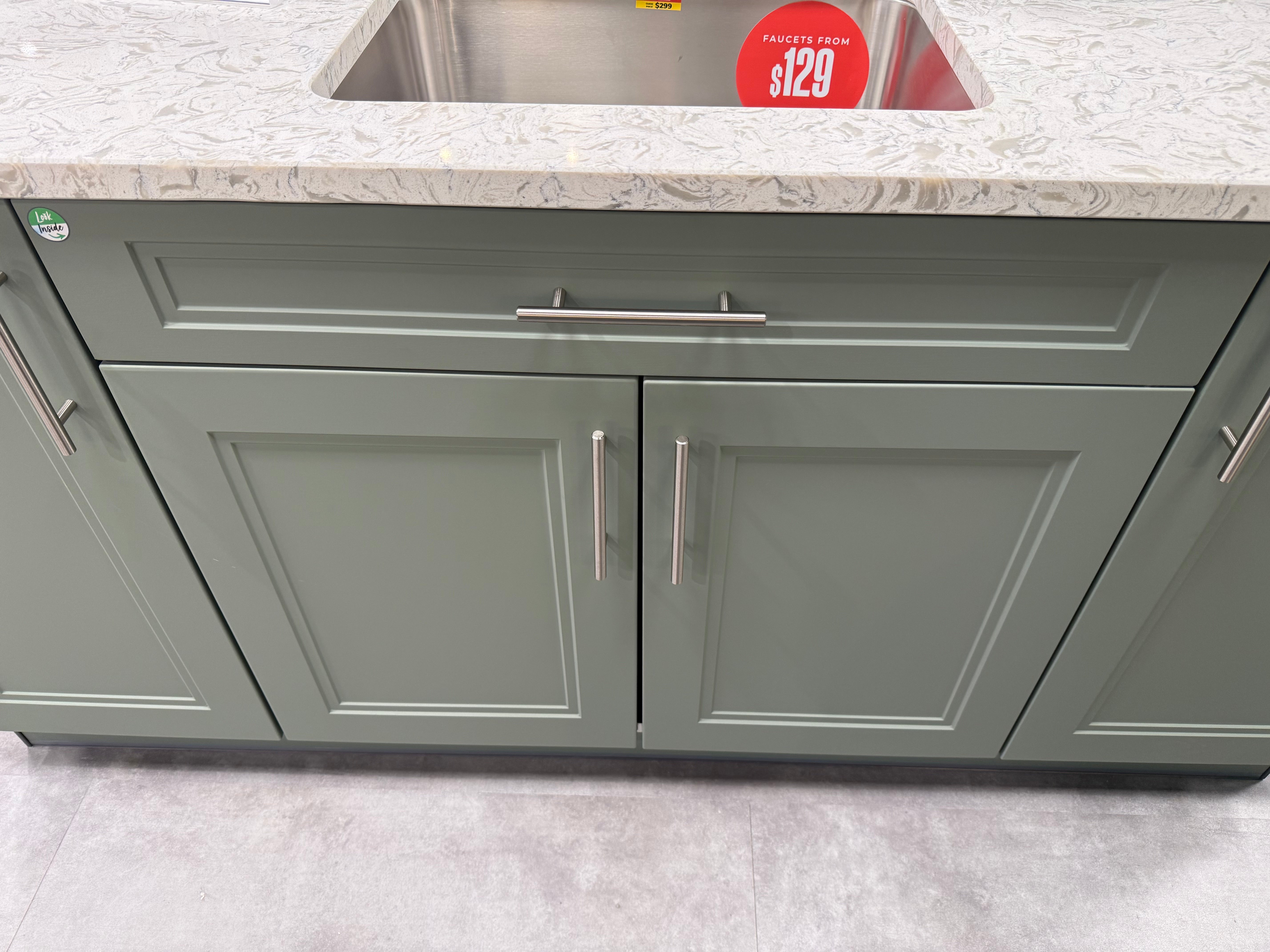 Wren Shaker Denver Juratek Matte Green Moss Kitchen