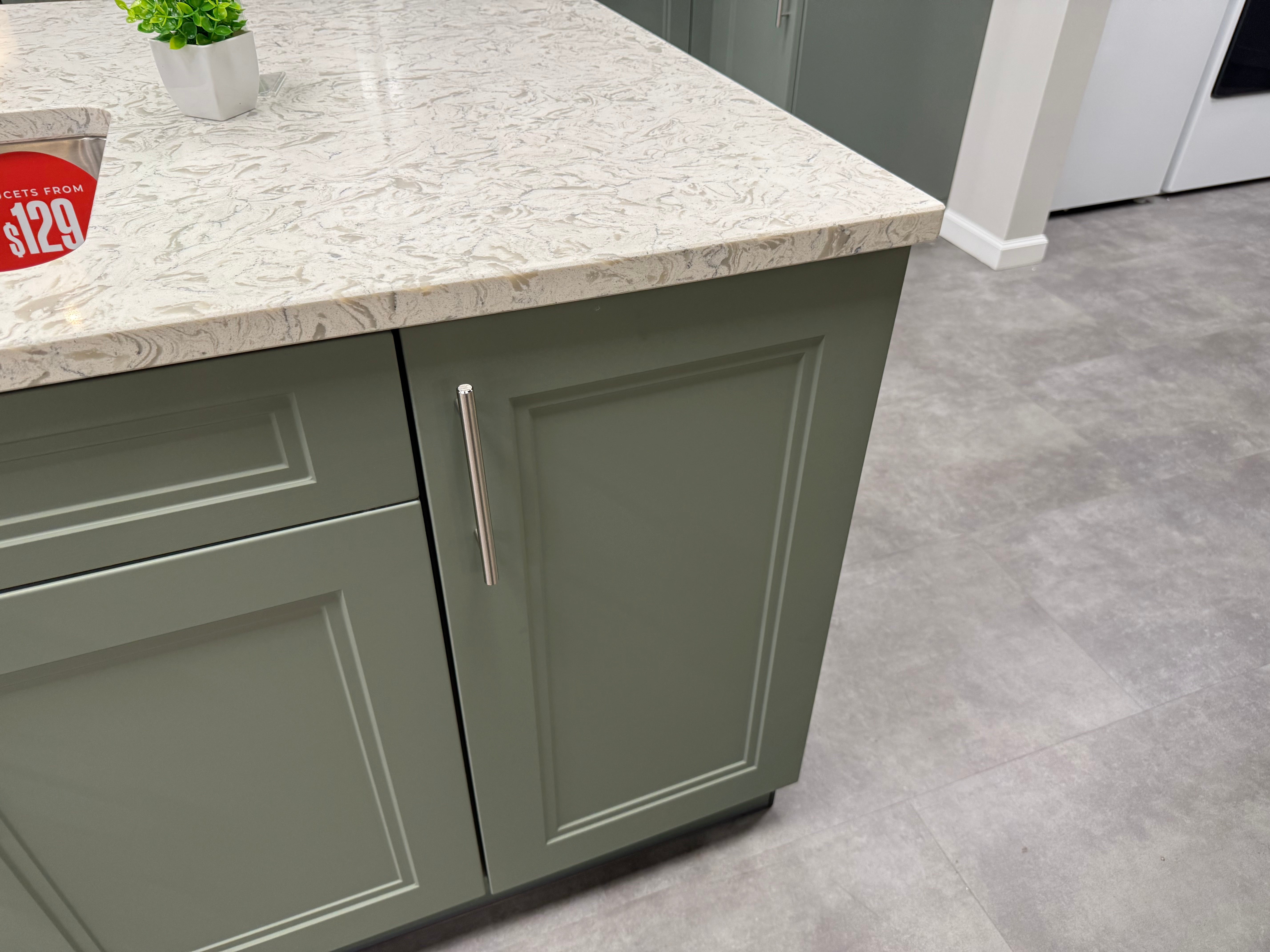 Wren Shaker Denver Juratek Matte Green Moss Kitchen