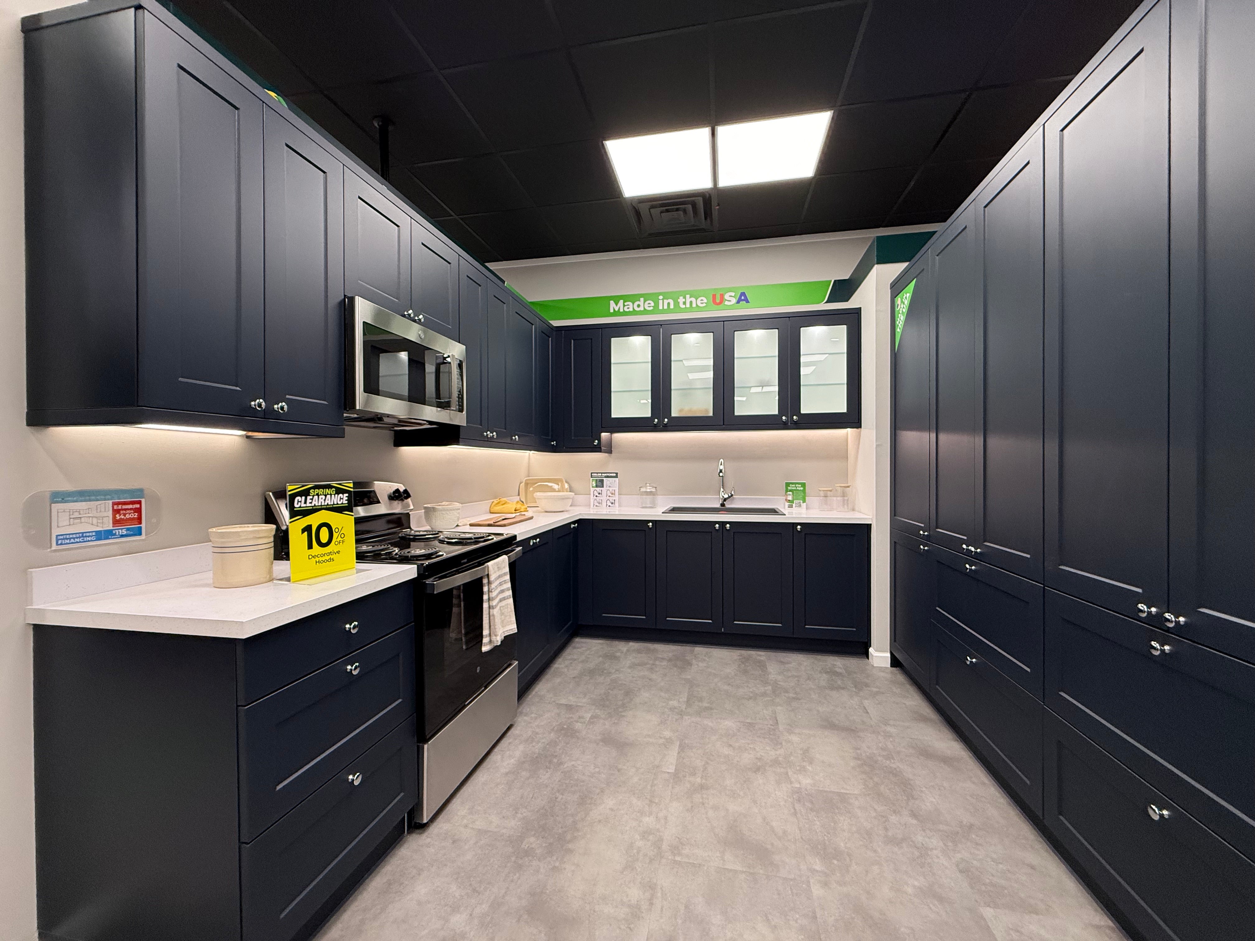 Wren Shaker Chelsea Navy Blue Matte Kitchen