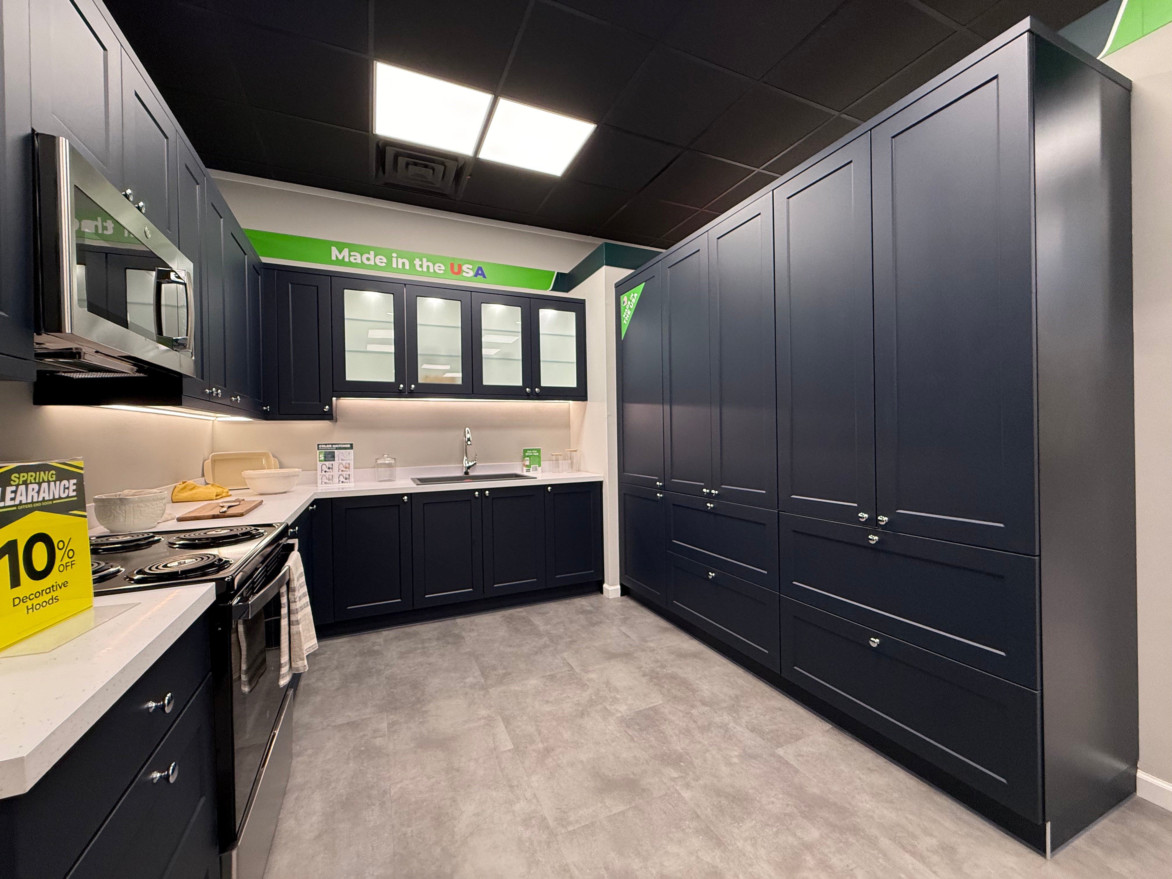 Wren Shaker Chelsea Navy Blue Matte Kitchen