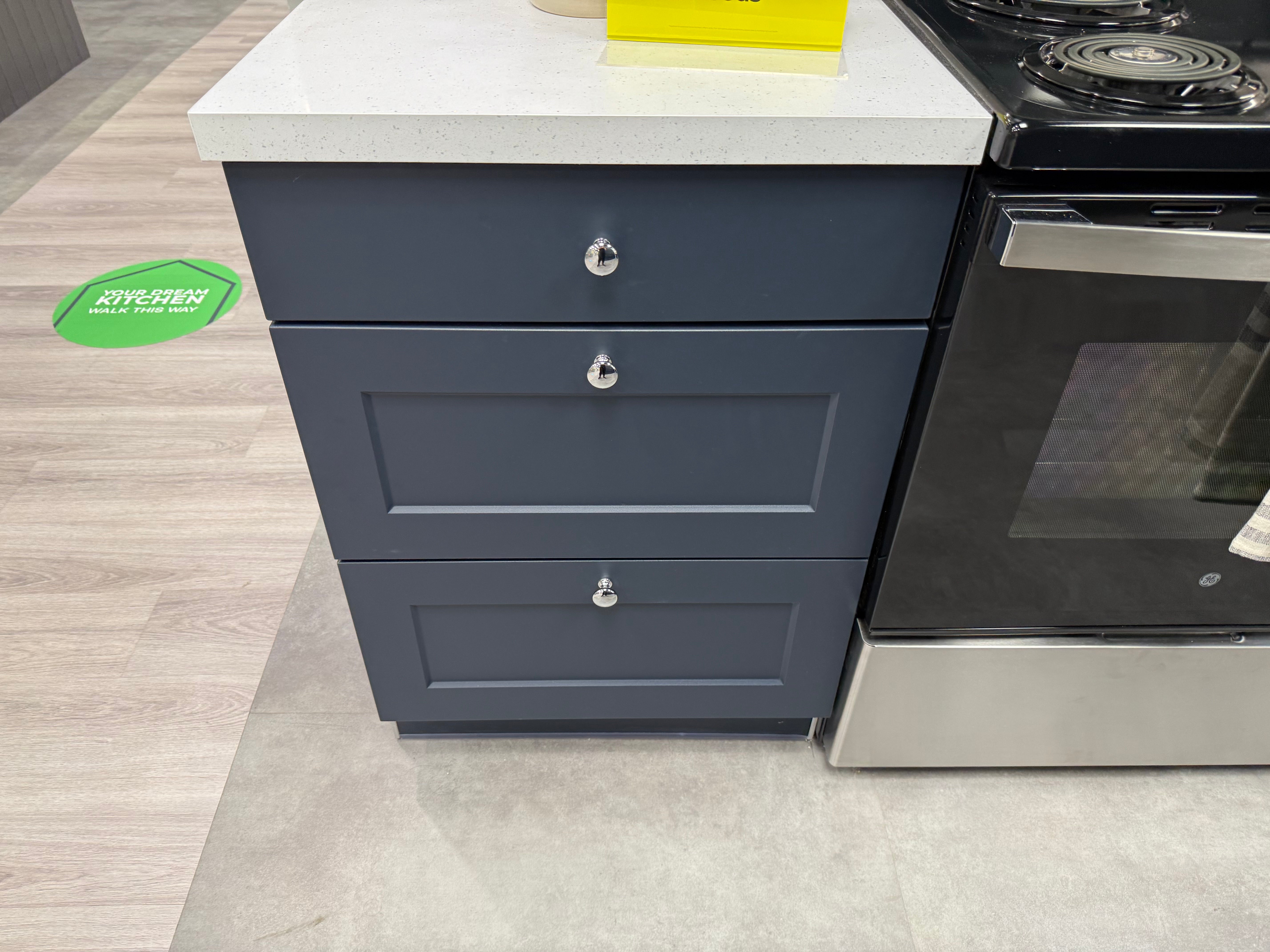 Wren Shaker Chelsea Navy Blue Matte Kitchen