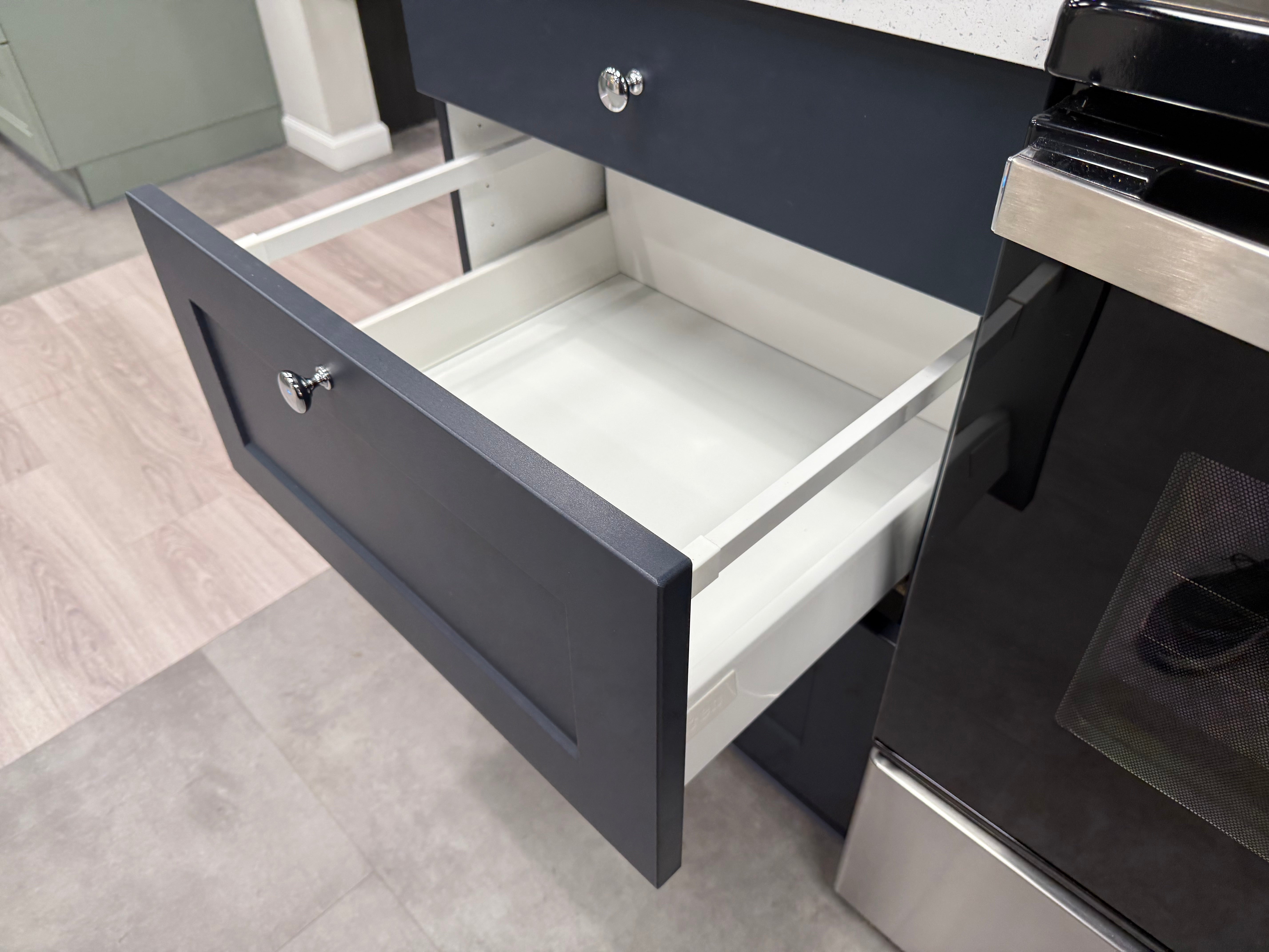 Wren Shaker Chelsea Navy Blue Matte Kitchen