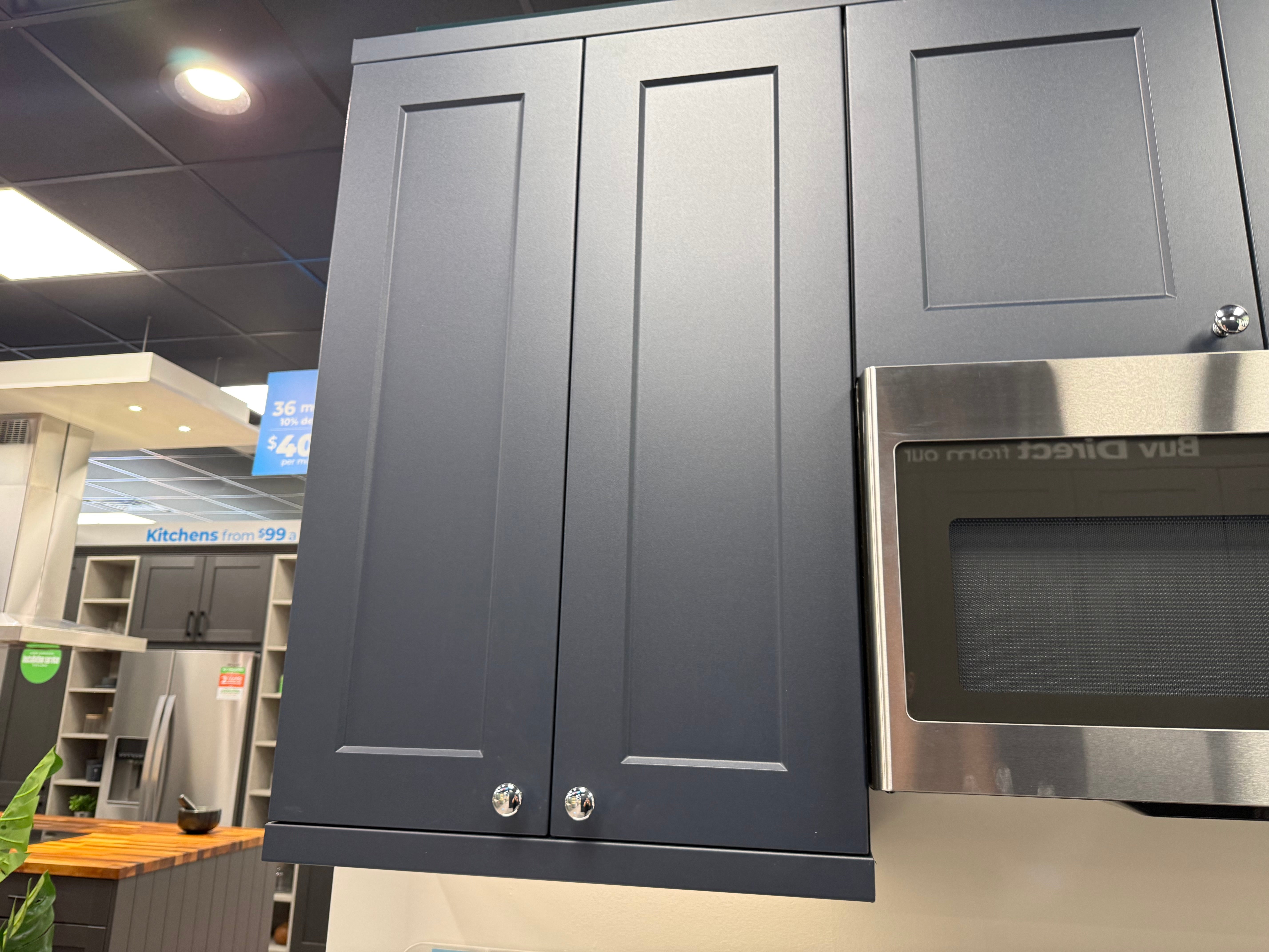 Wren Shaker Chelsea Navy Blue Matte Kitchen