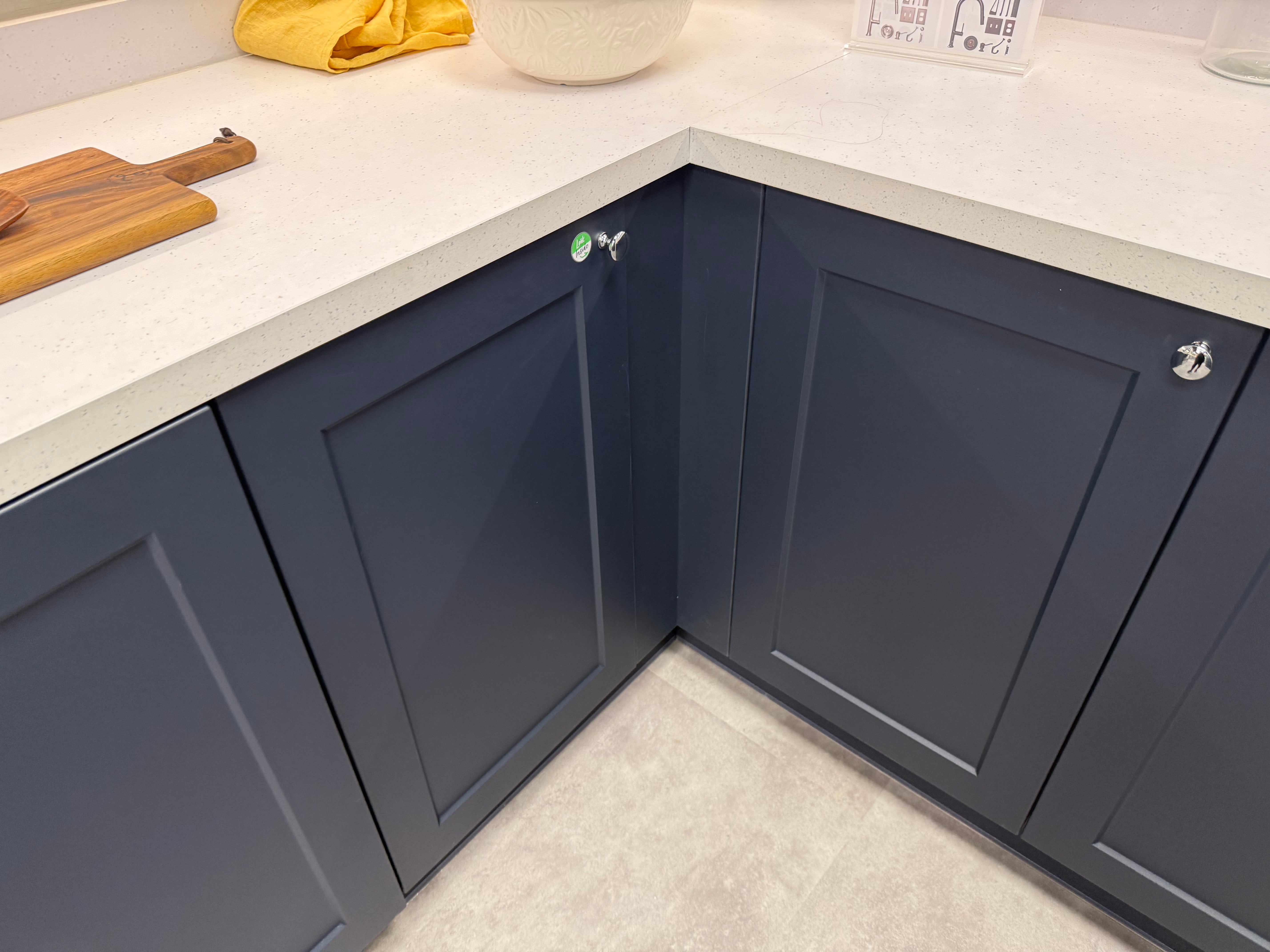 Wren Shaker Chelsea Navy Blue Matte Kitchen