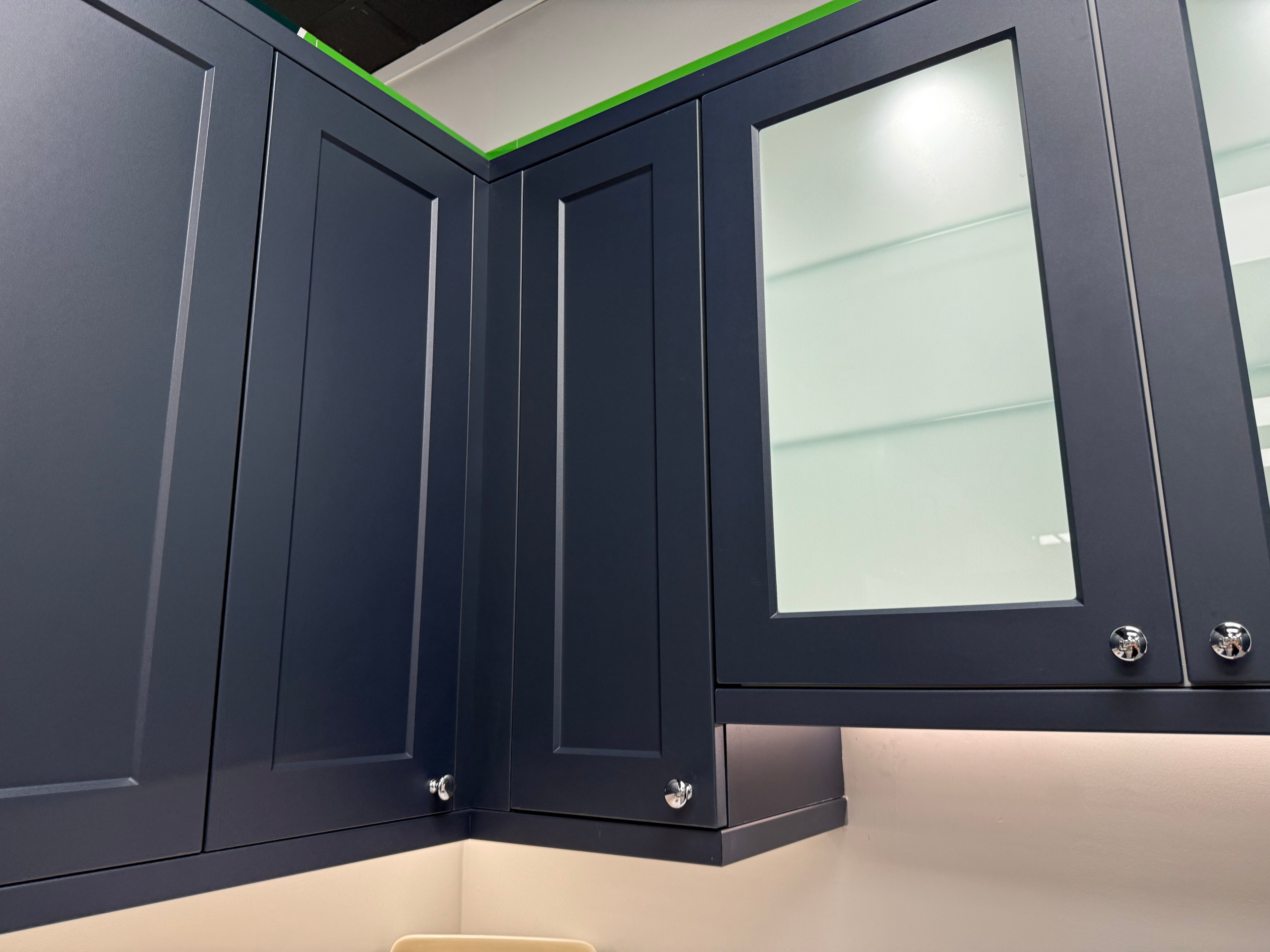Wren Shaker Chelsea Navy Blue Matte Kitchen