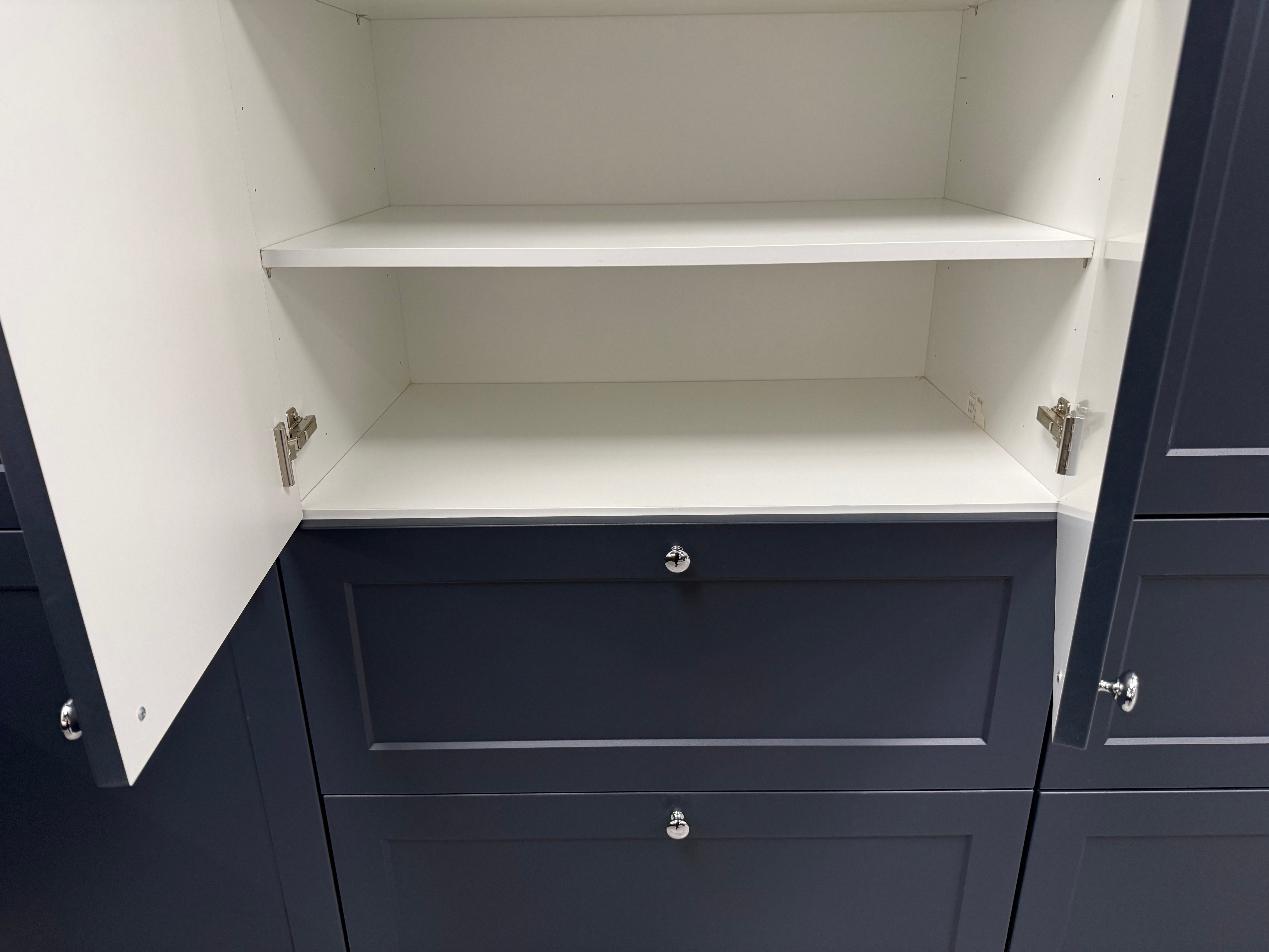 Wren Shaker Chelsea Navy Blue Matte Kitchen
