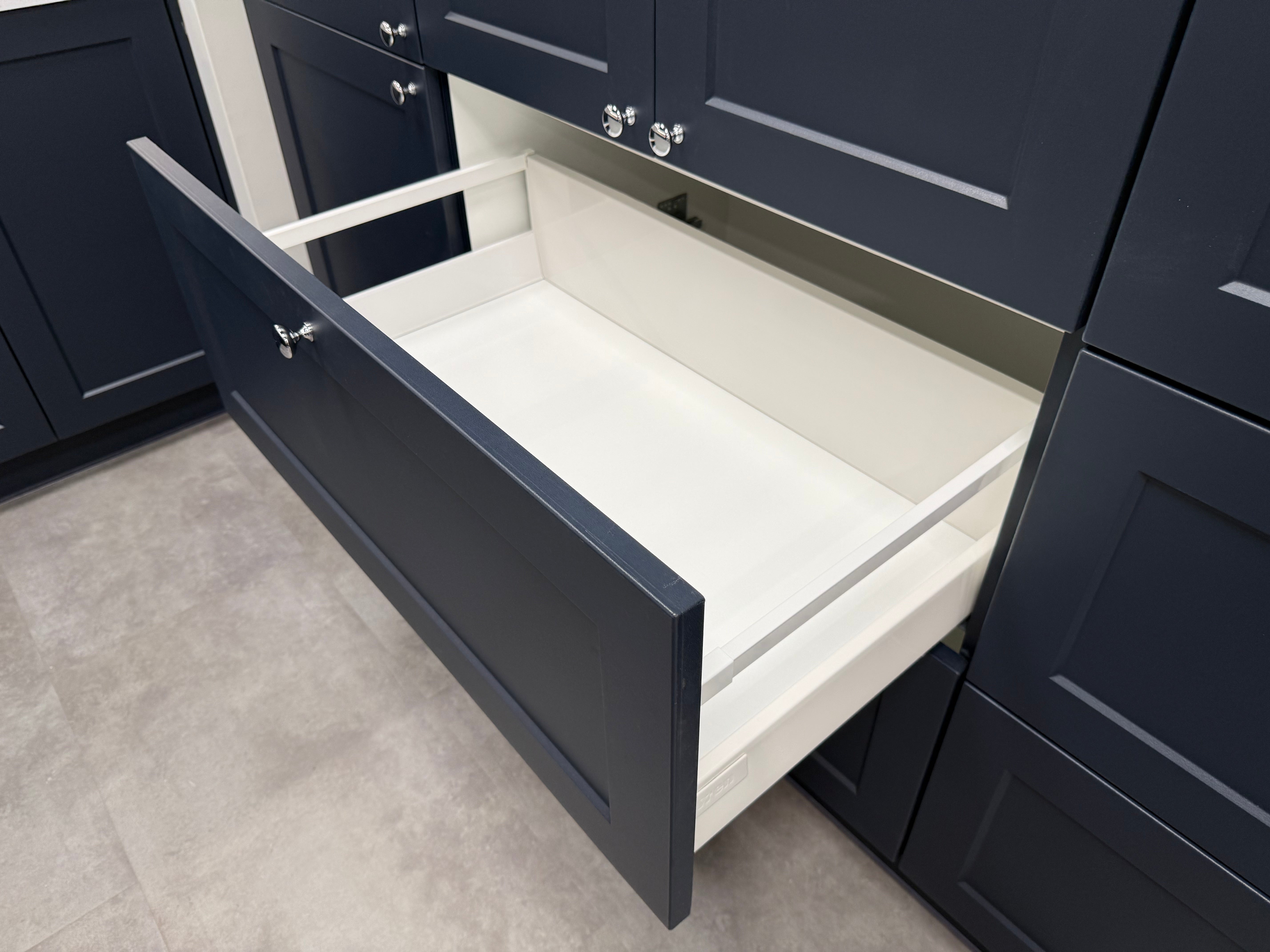 Wren Shaker Chelsea Navy Blue Matte Kitchen