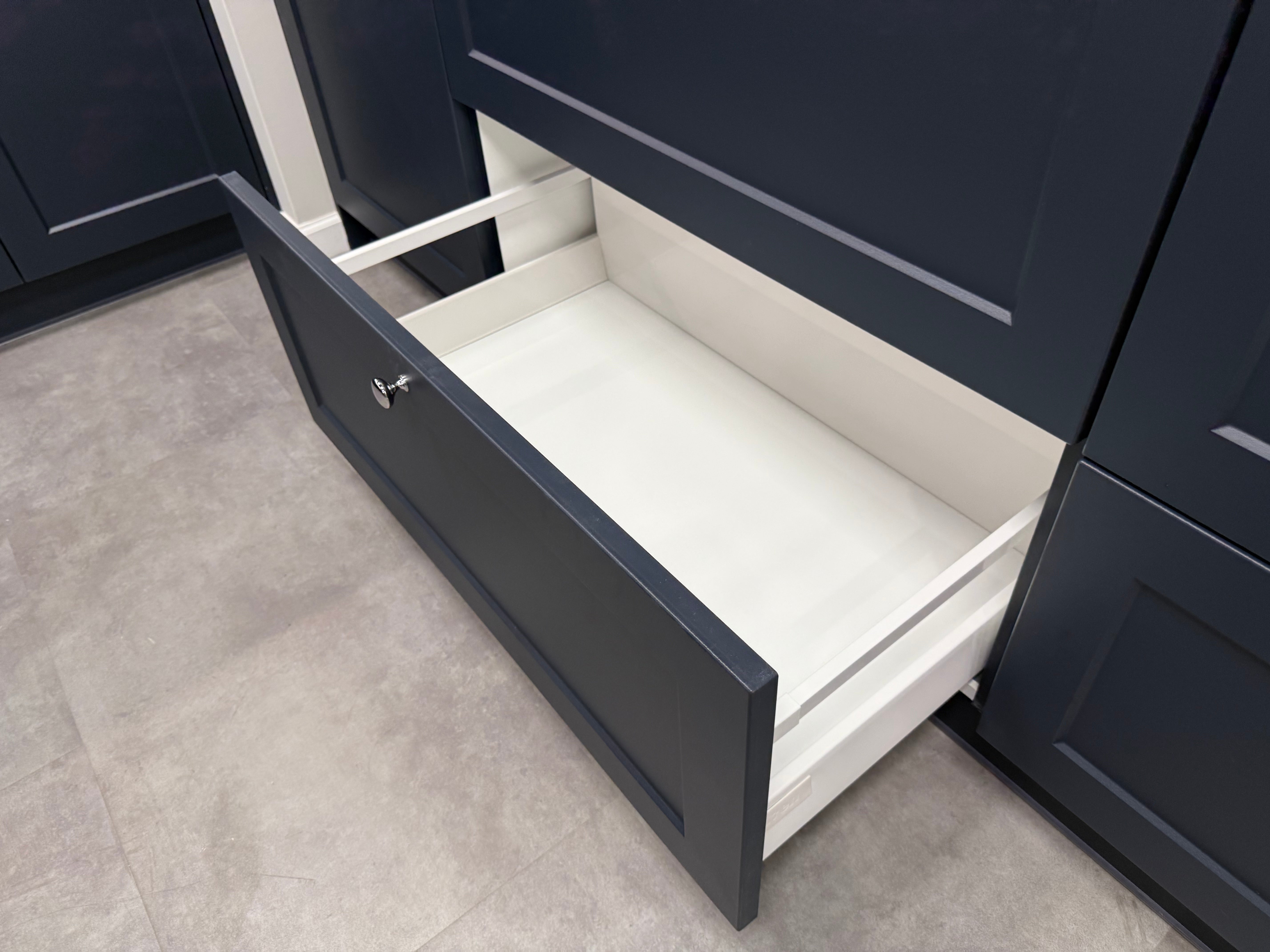 Wren Shaker Chelsea Navy Blue Matte Kitchen