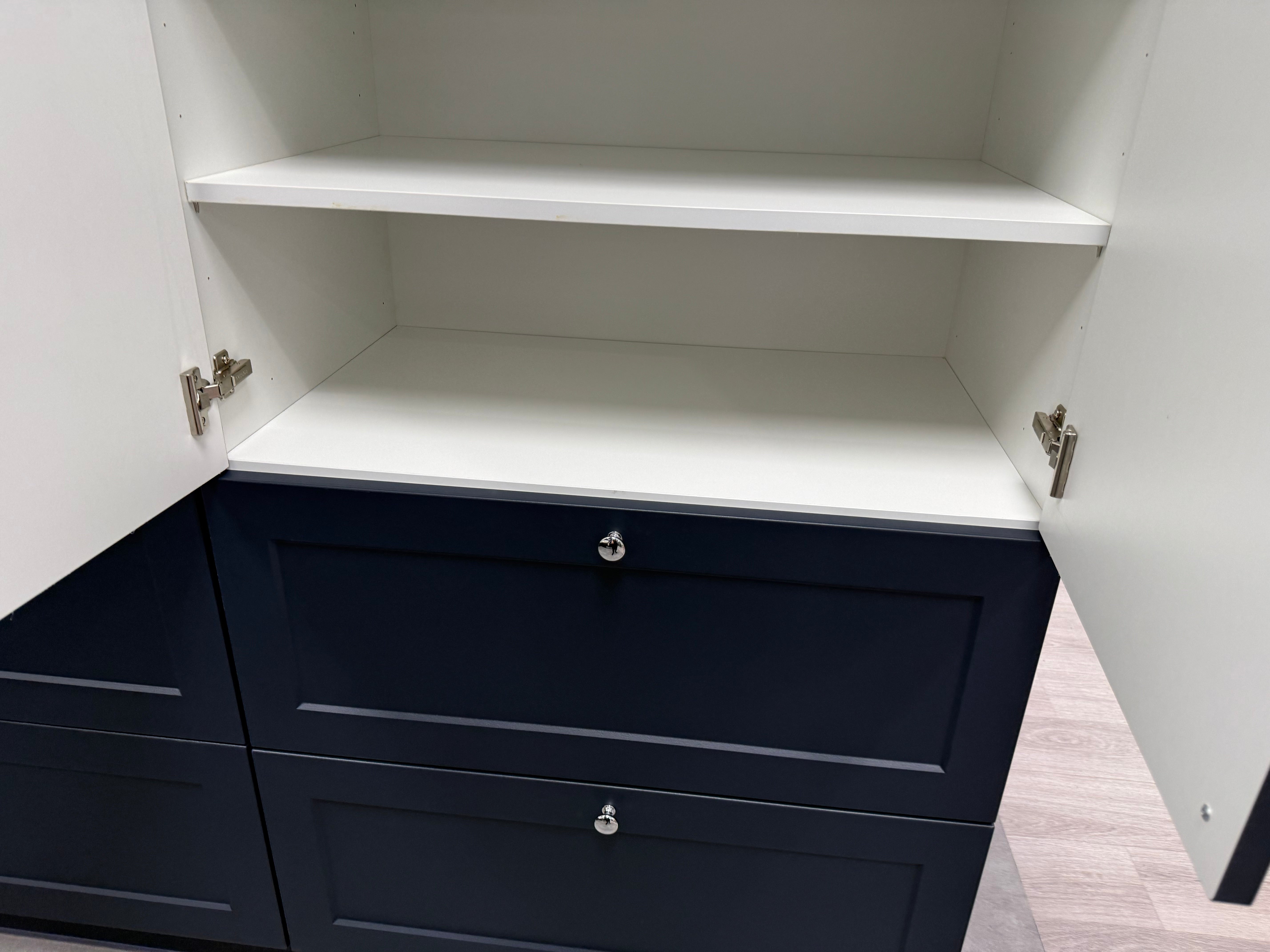 Wren Shaker Chelsea Navy Blue Matte Kitchen