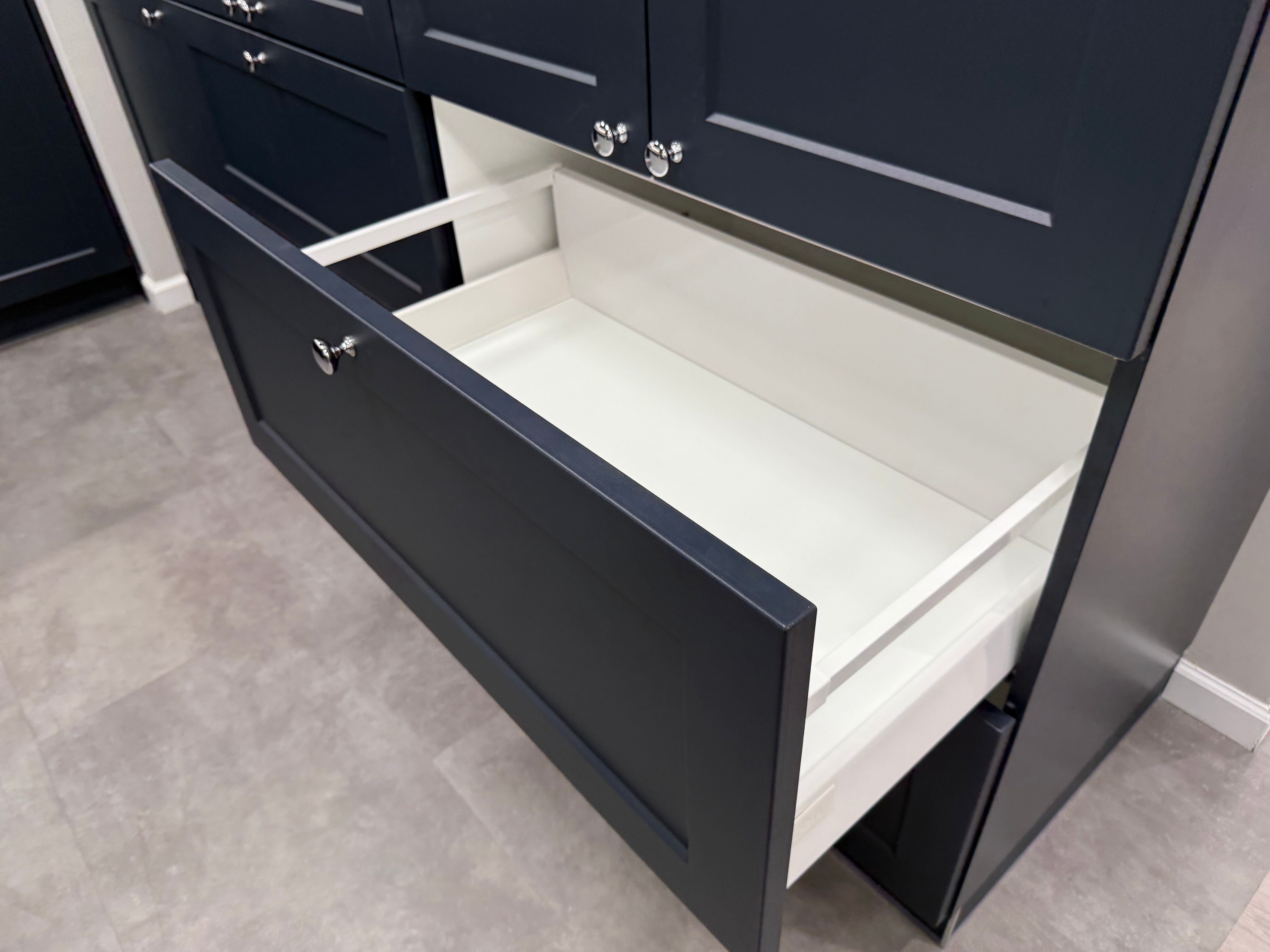 Wren Shaker Chelsea Navy Blue Matte Kitchen