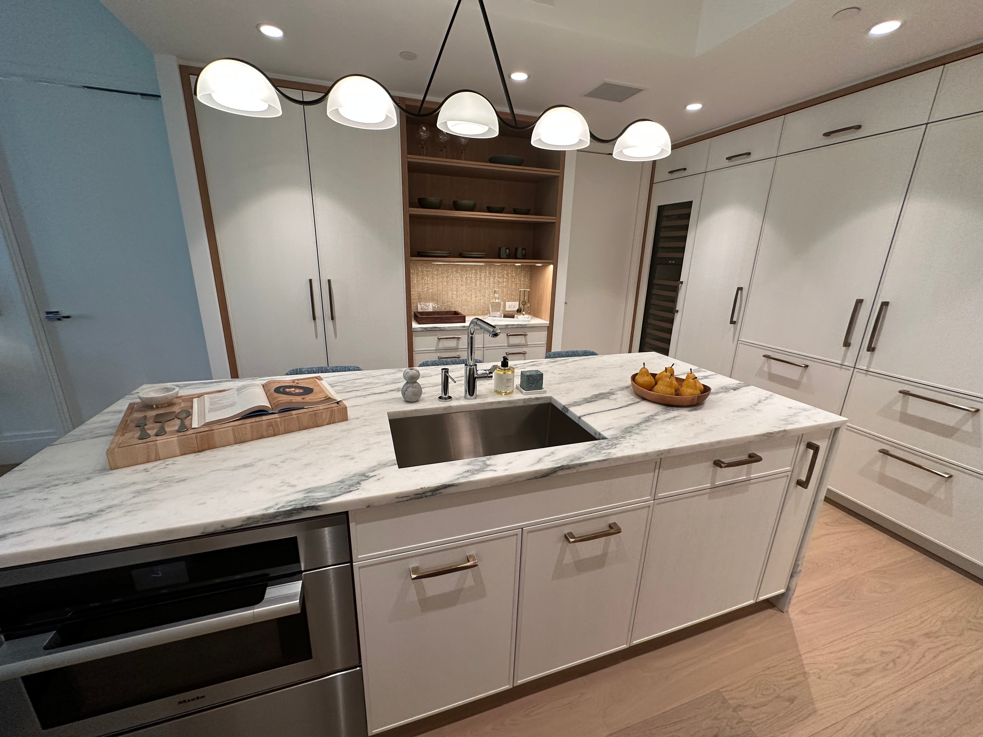 Smallbone Transitional White Oak Kitchen with Island - Cabinetry Only - New in Box