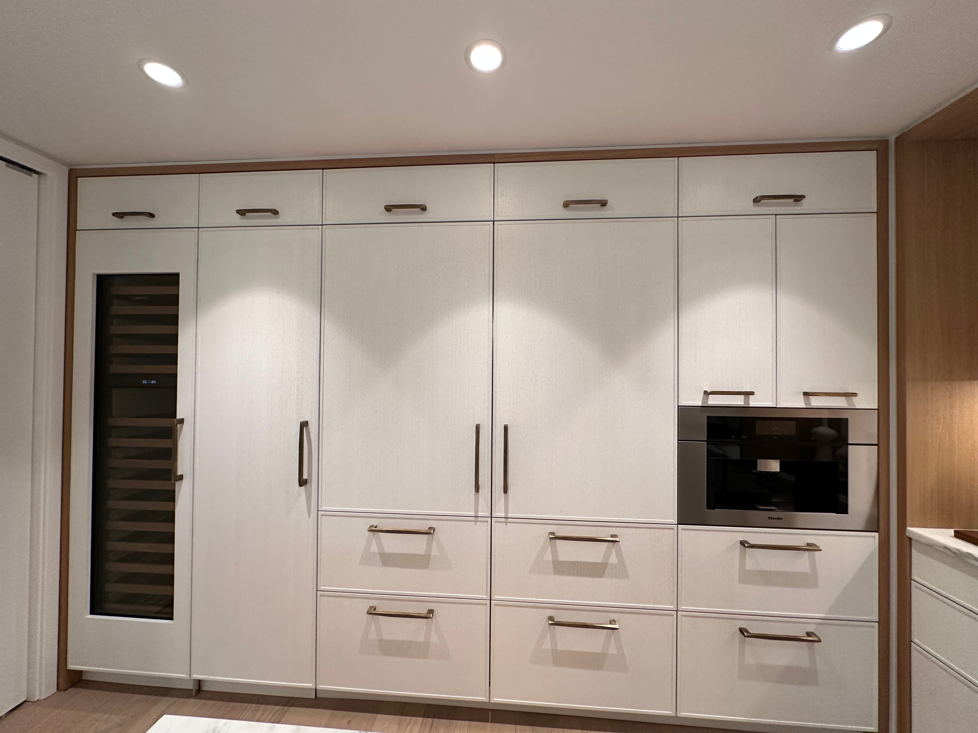 Smallbone Transitional White Oak Kitchen with Island - Cabinetry Only - New in Box