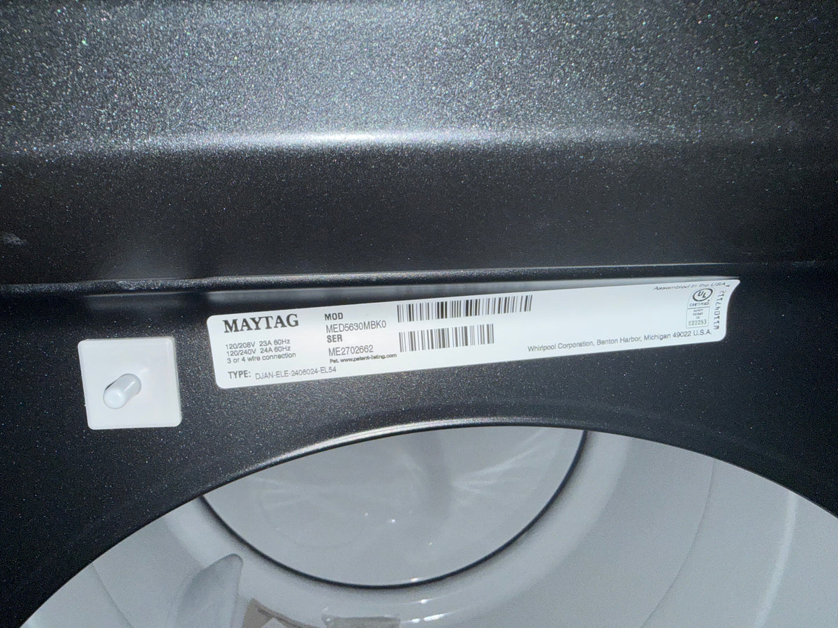 Maytag MED5630MBK 27" Black Electric Dryer