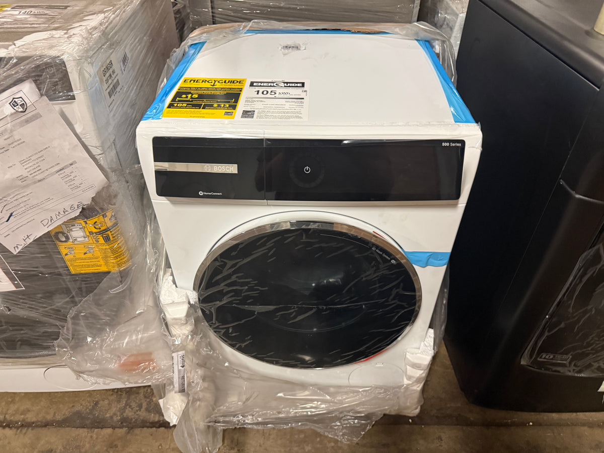 Modern European style smart compact washing machine with glass door and digital display