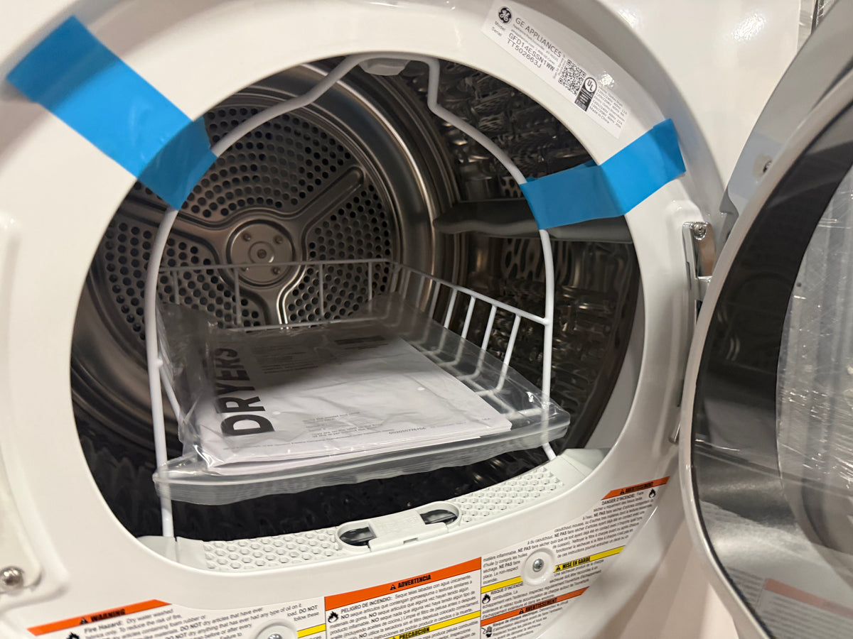 GE GFD14ESSNWW 24" White Electric Dryer