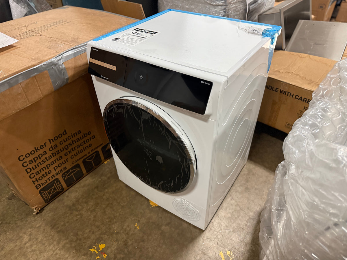 Bosch 500 Series 24 inch compact electric heat pump dryer WQB245B0UC in white