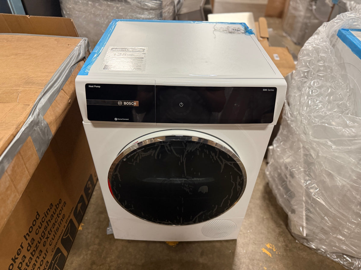 Modern European style ventless compact clothes dryer with glass door and digital display