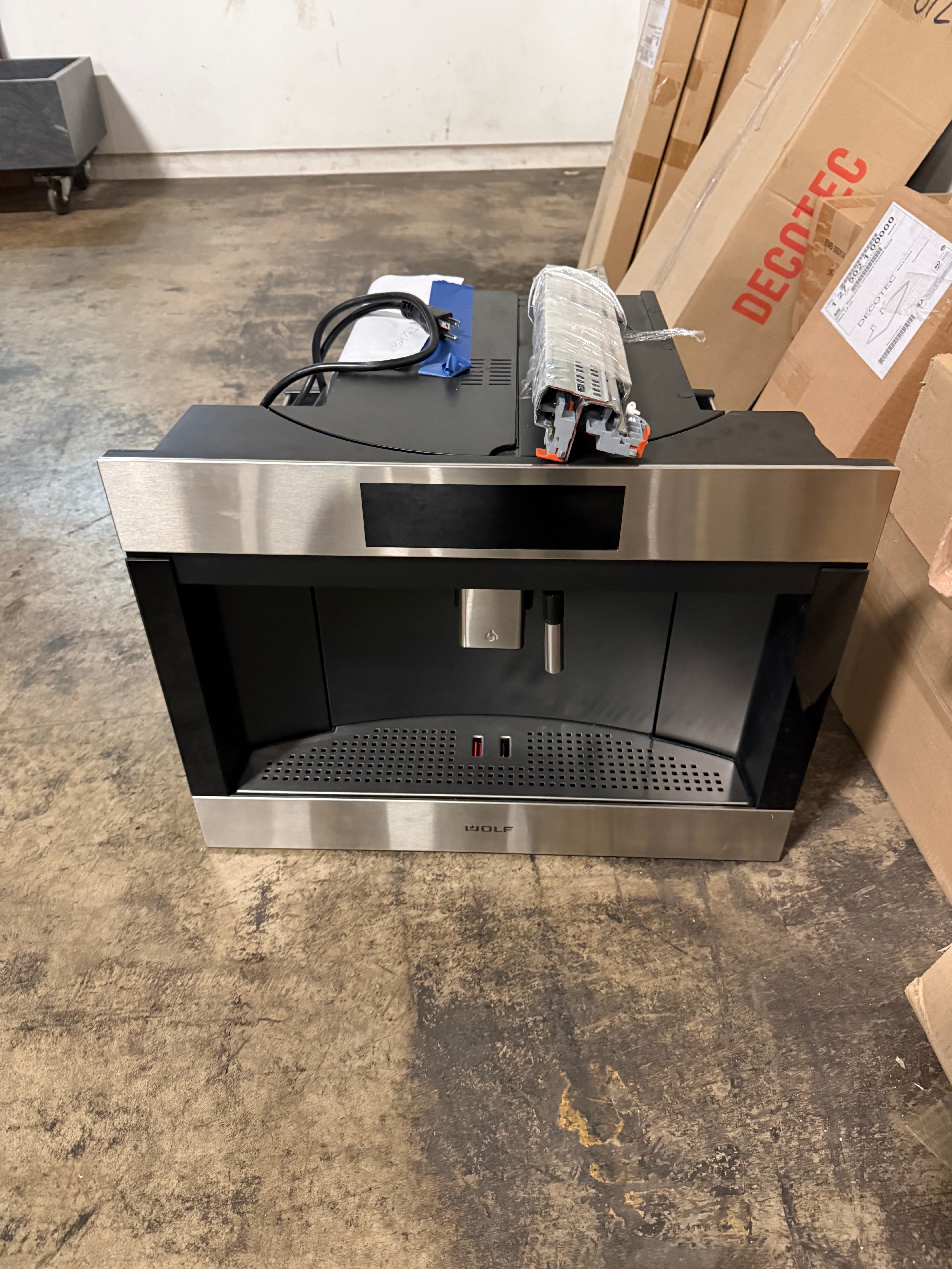 Wolf 24 inch built-in coffee system in stainless steel EC24