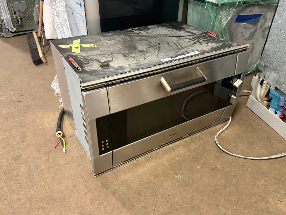 Gaggenau 36 inch electric wall oven EB388610 in heavy gauge stainless steel