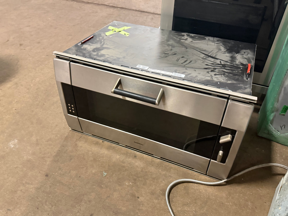 High-end architectural 36 inch culinary wall oven with professional stainless finish
