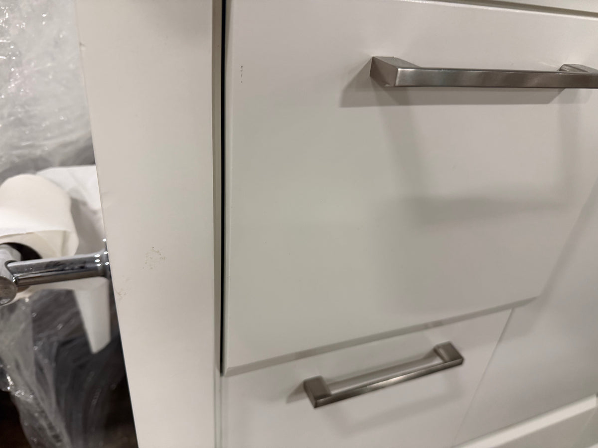 Custom 49.5" Transitional White Freestanding Single Vanity