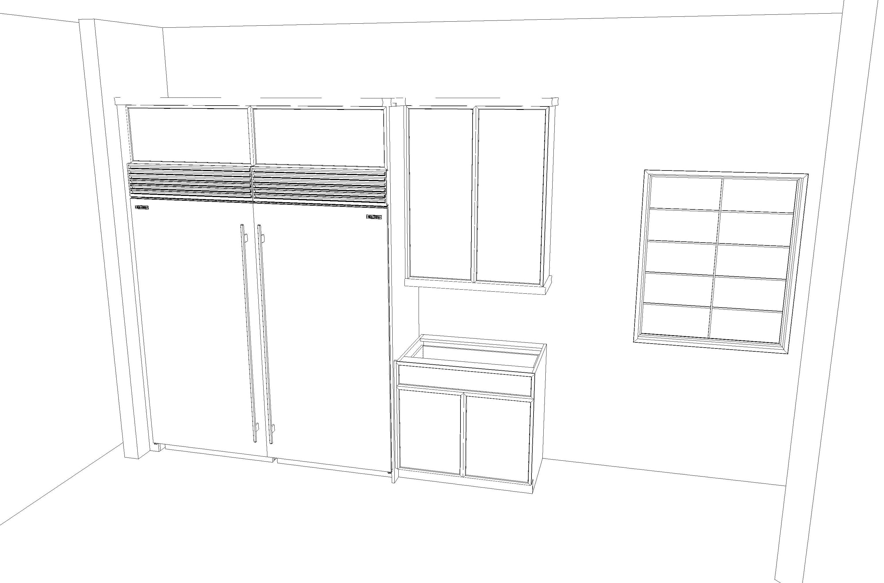 Omega Transitional Magnolia Stained Maple Kitchen with Island and Butler's Pantry - Cabinetry Only