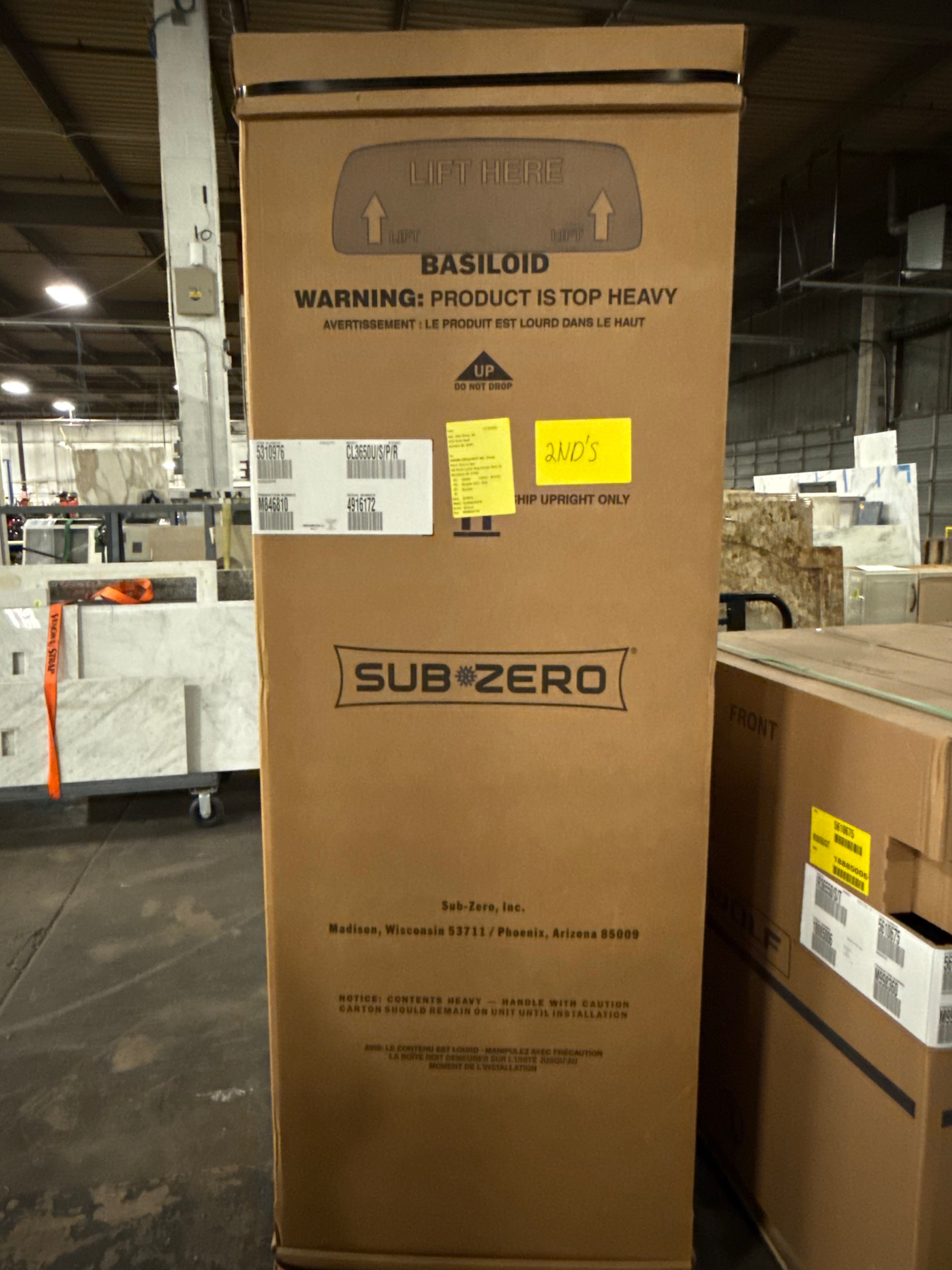 Sub-Zero Certified CL3650U/S/P/R 36" Stainless Steel Bottom Freezer Refrigerator