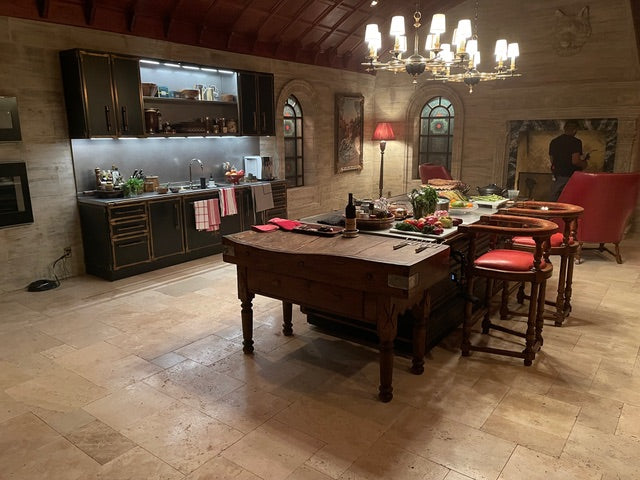 L'Atelier Paris Haute Design Le Classique Noir Matte Kitchen Cabinets with Cook Island