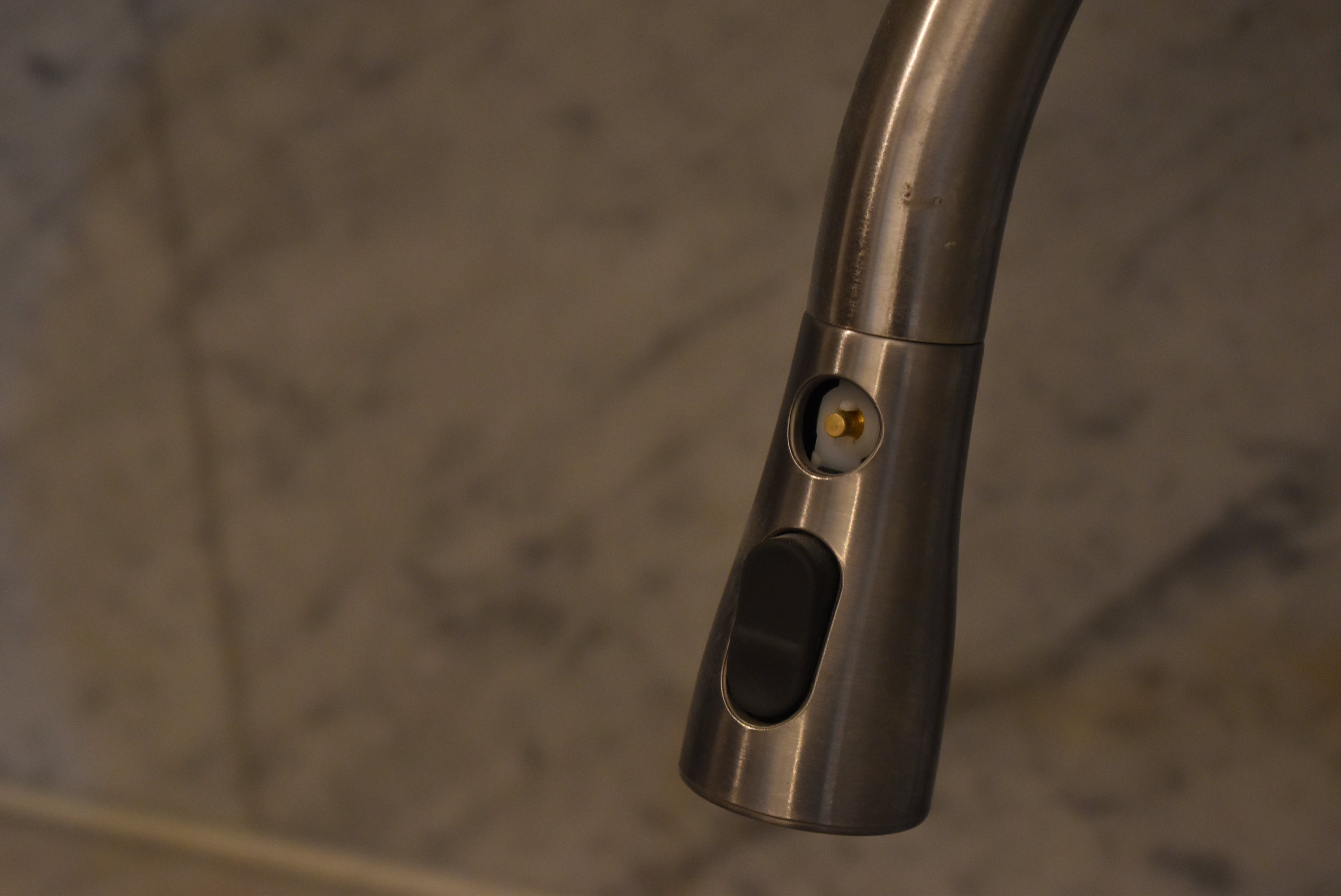 Poggenpohl Brown Toned Transitional Kitchen with Marble Countertops and Appliances