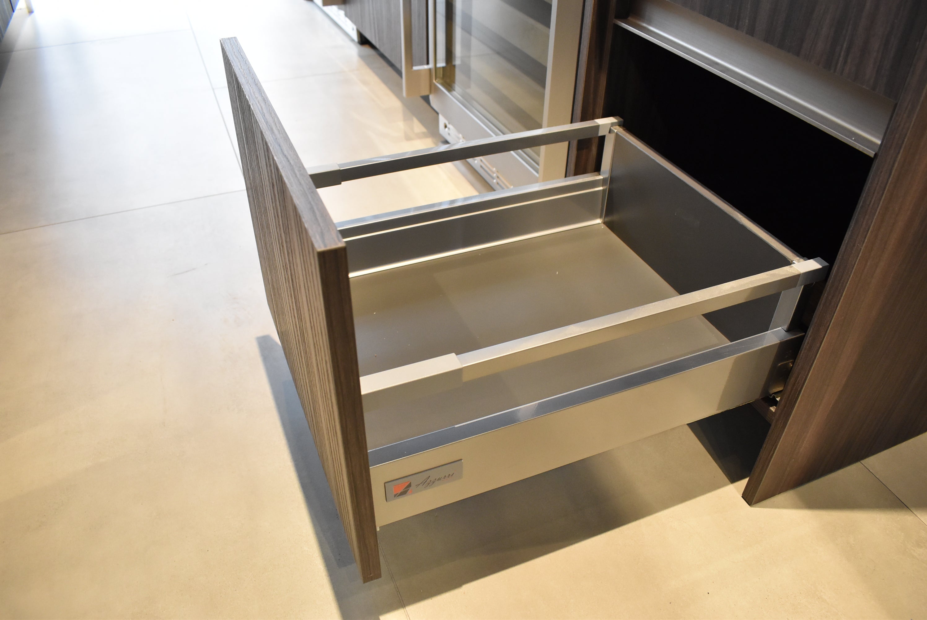 Azzurri Casa Modern Wood Paneled Wet Wine Bar with Wine Wall and Onyx Countertops