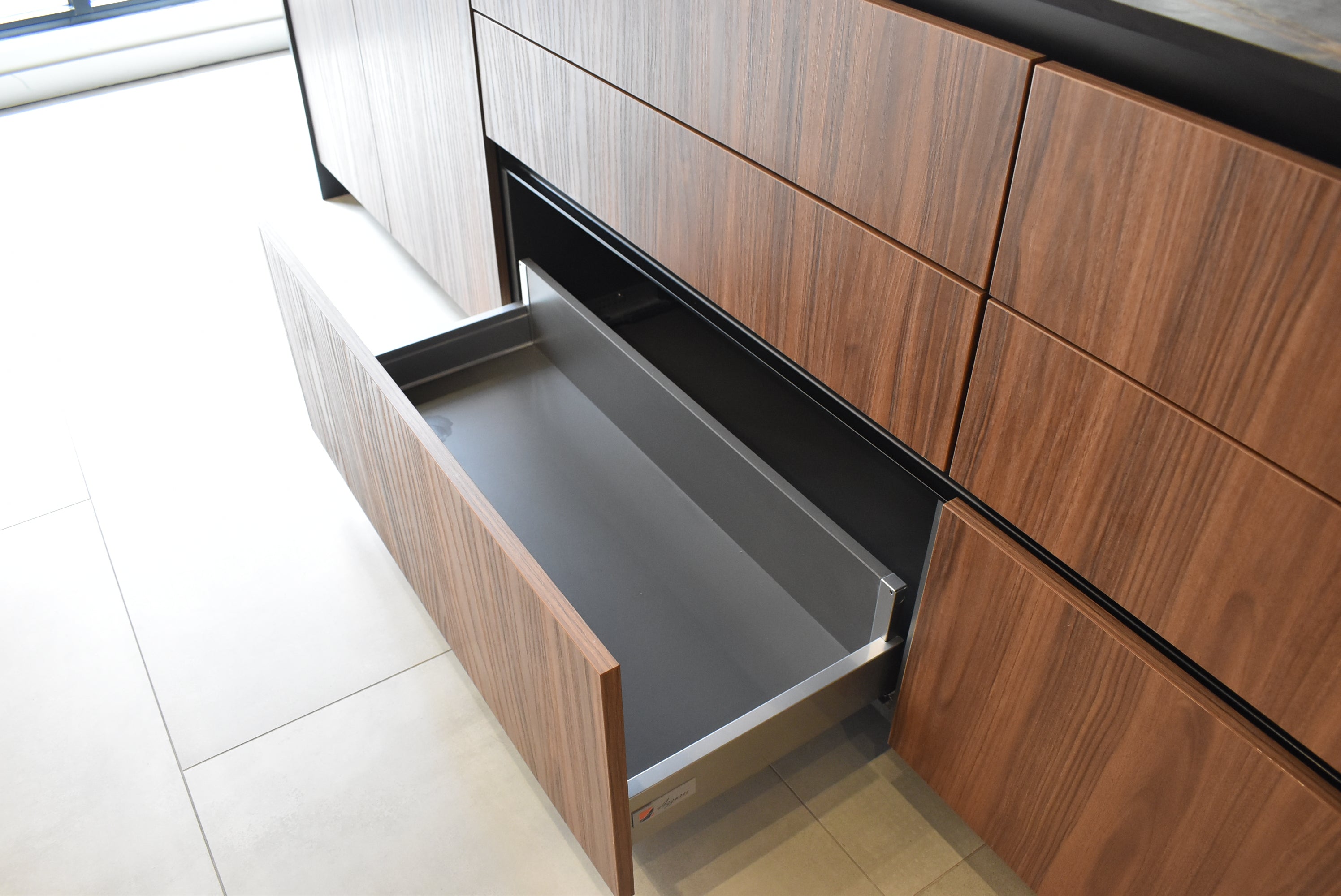 Azzurri Casa Dubai Style Modern Kitchen with Dekton Countertops and Monogram Appliances