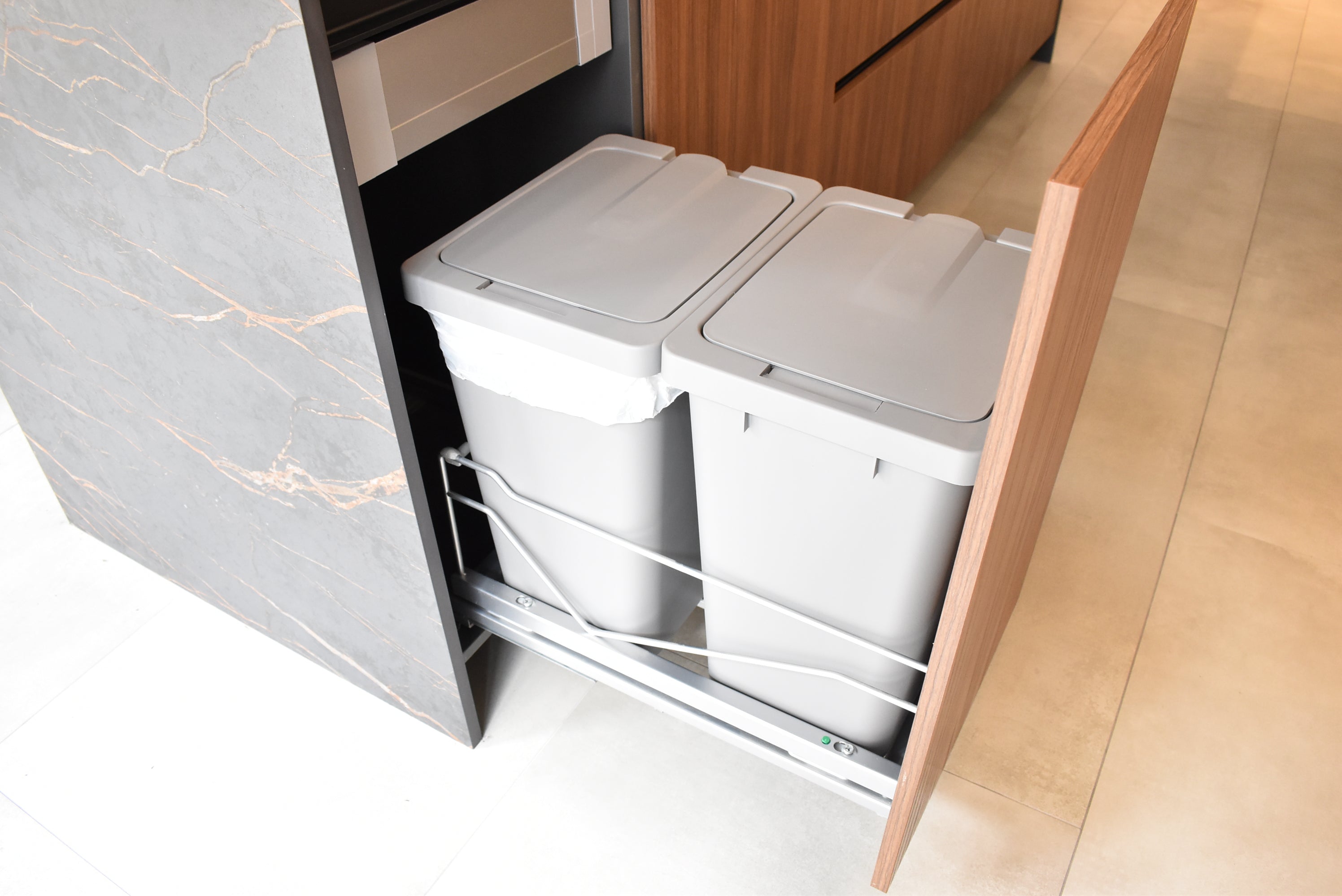 Azzurri Casa Dubai Style Modern Kitchen with Dekton Countertops and Monogram Appliances