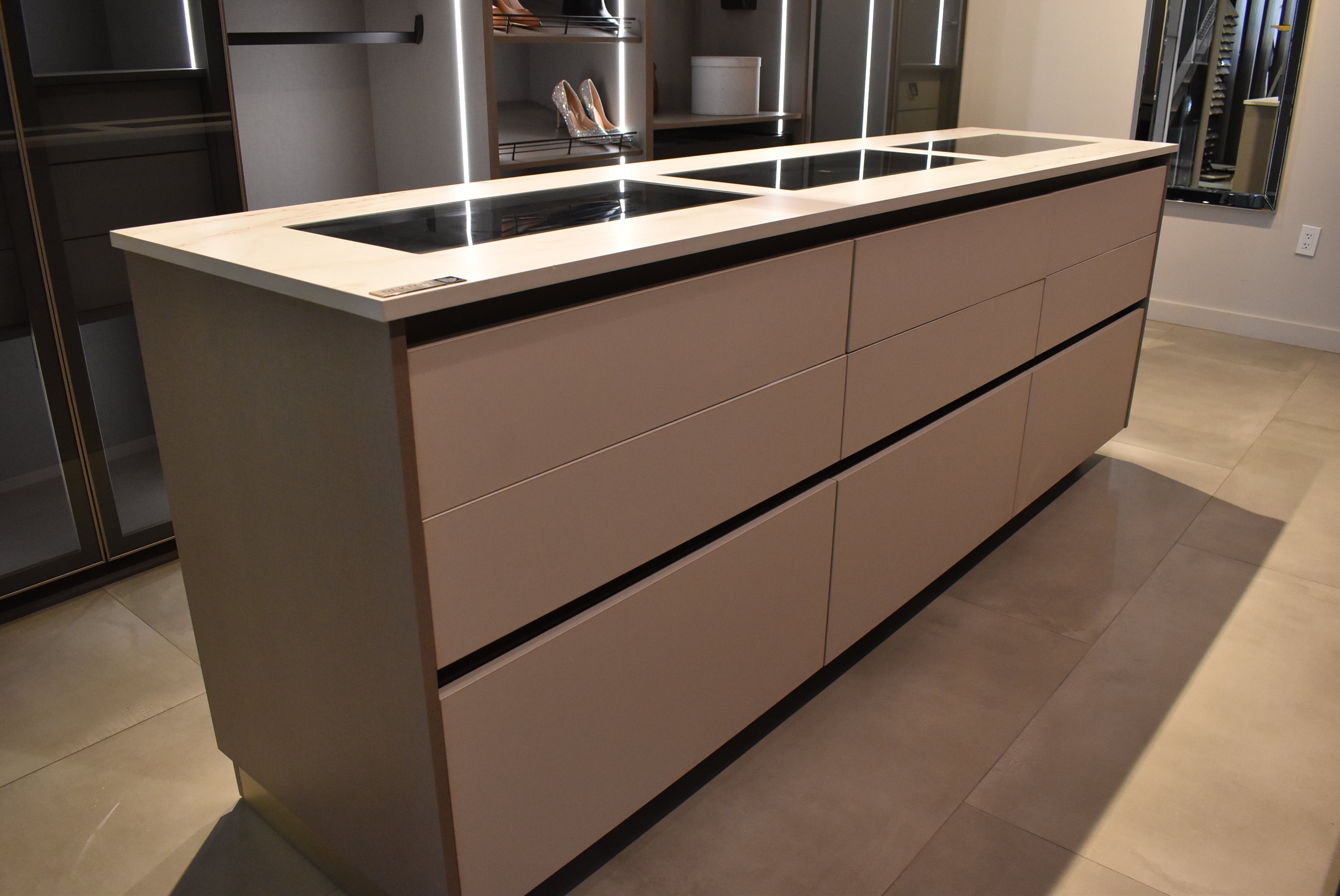 Azzurri Casa Modern Complete Closet System with Island