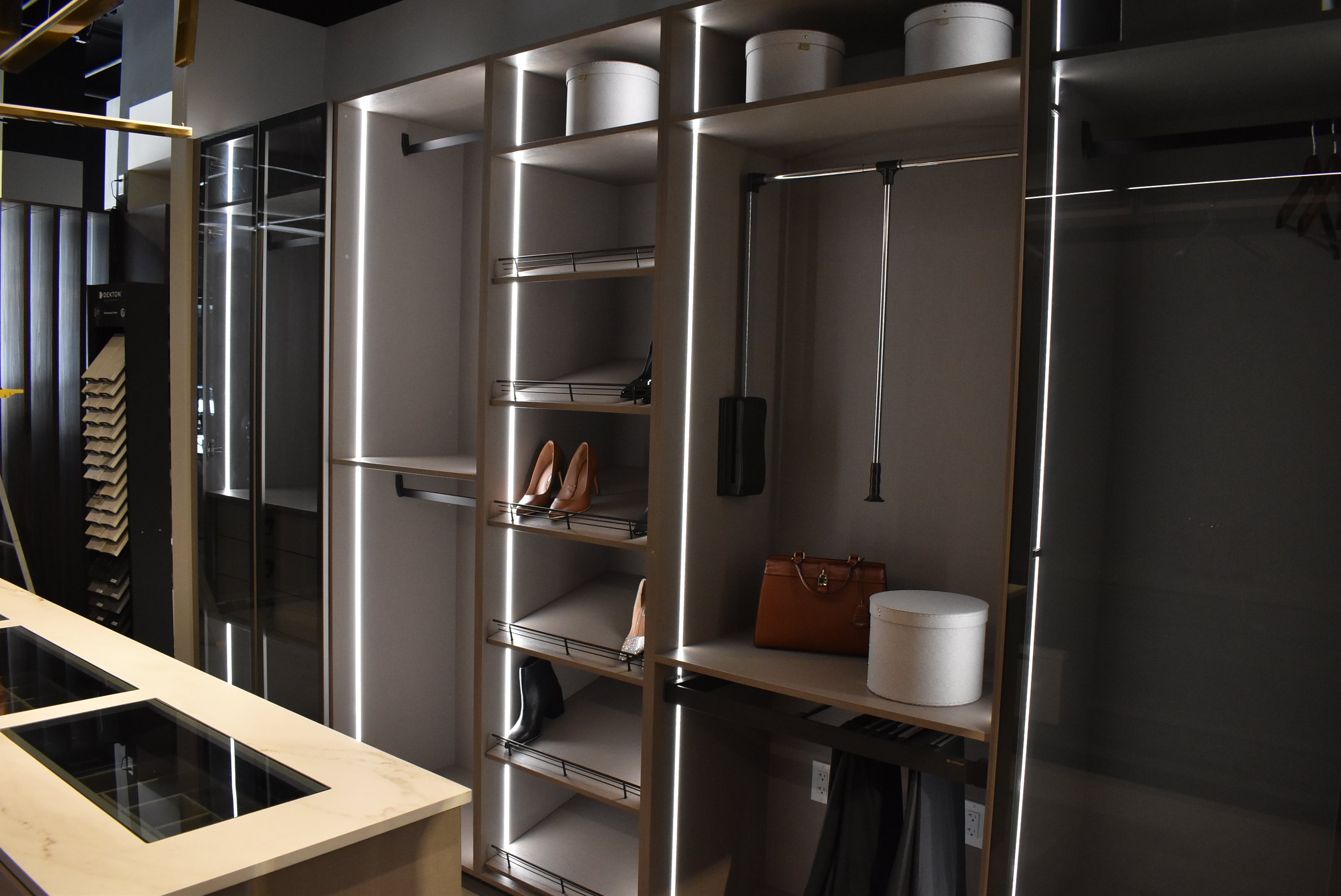 Azzurri Casa Modern Complete Closet System with Island