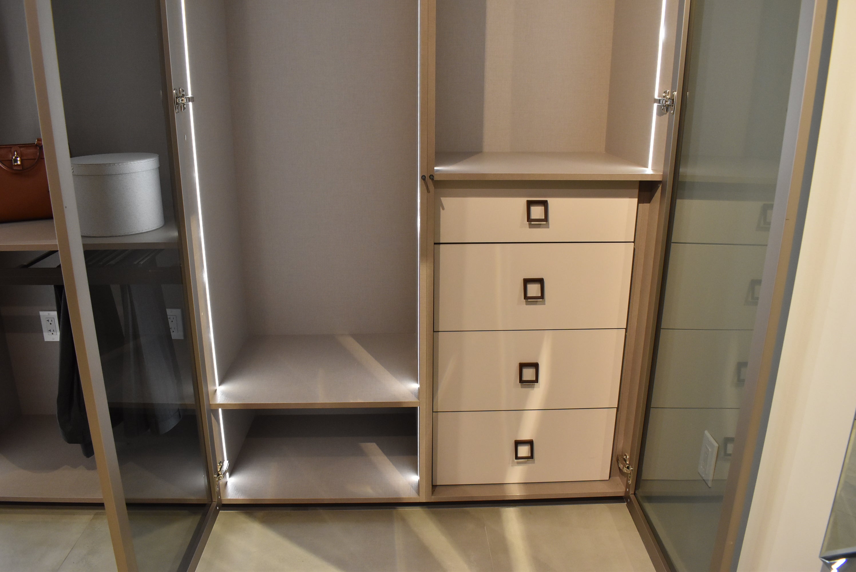 Azzurri Casa Modern Complete Closet System with Island