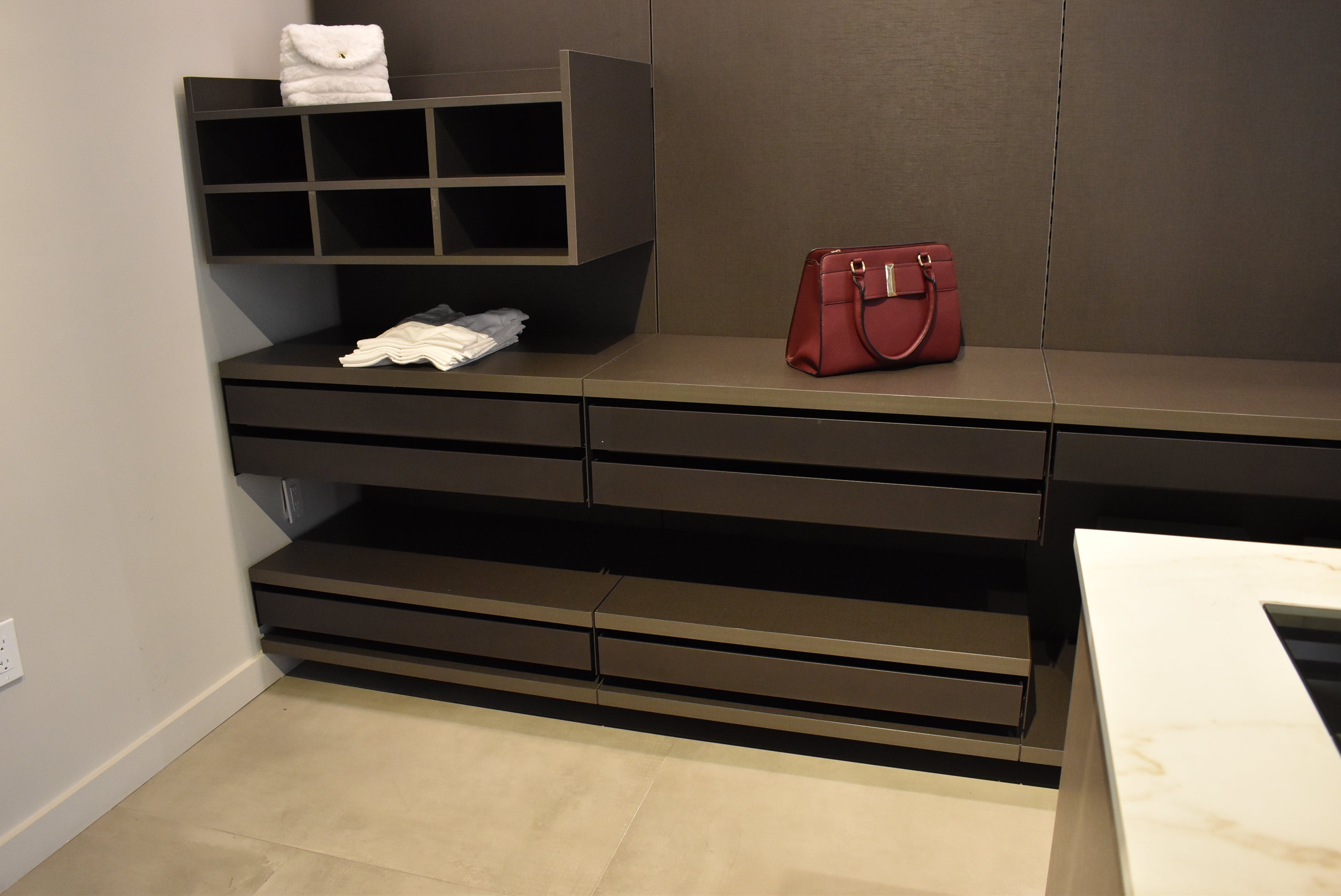 Azzurri Casa Modern Complete Closet System with Island