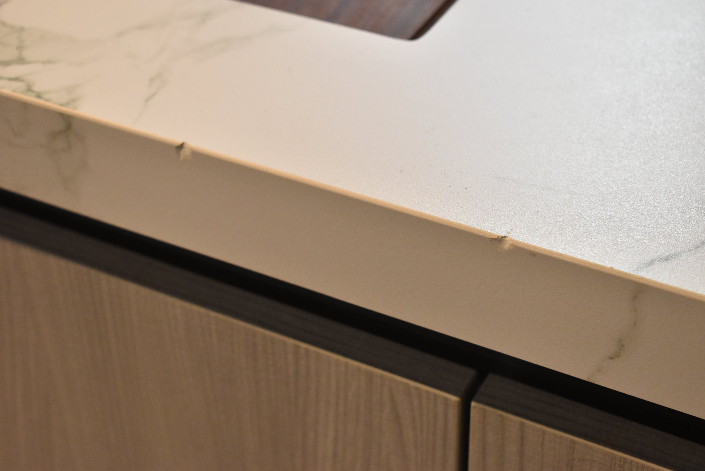 Azzurri Casa Light Grey Italian Style Modern Kitchen with Dekton Countertops and Fulgor Milano Appliances