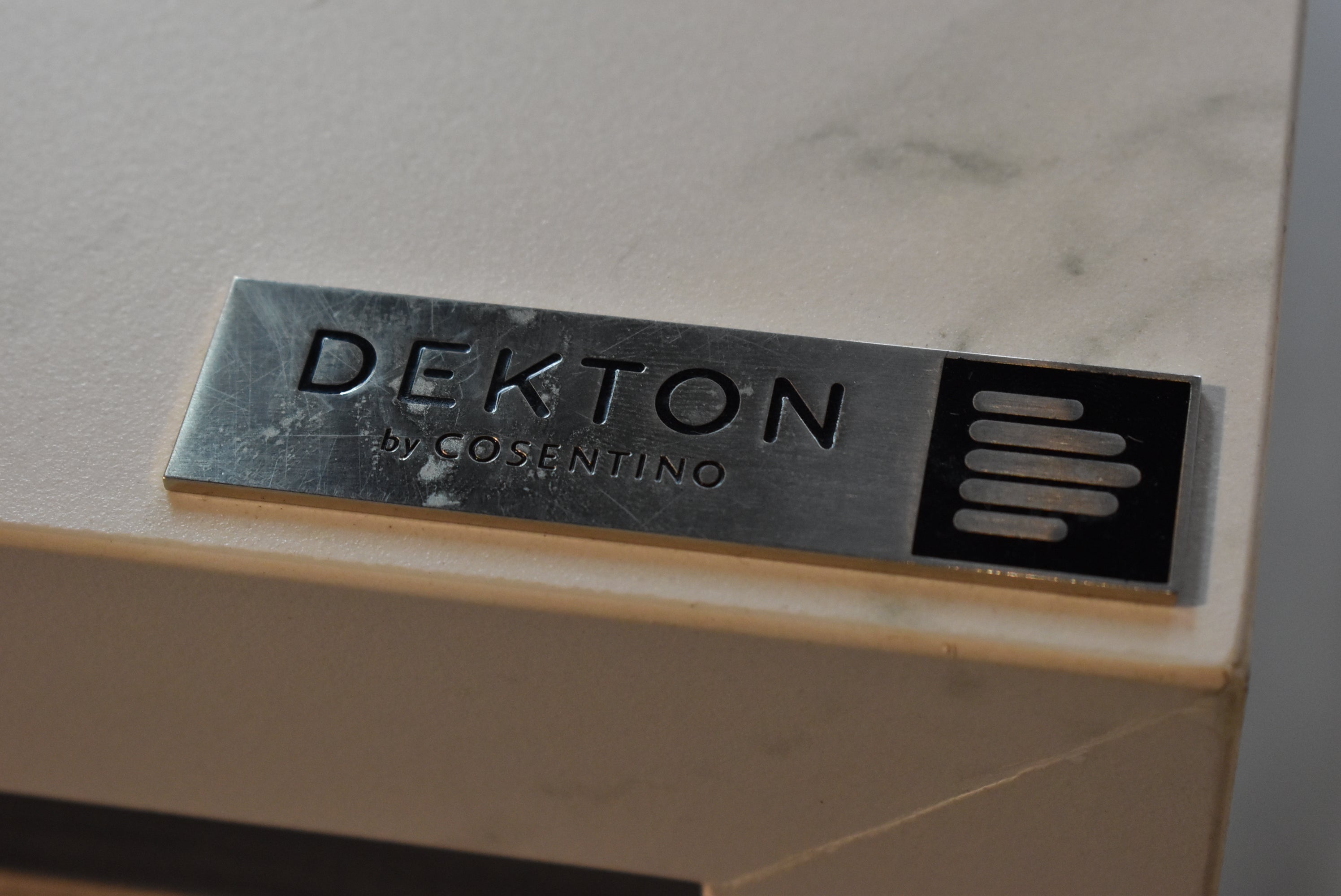 Azzurri Casa Light Grey Italian Style Modern Kitchen with Dekton Countertops and Fulgor Milano Appliances