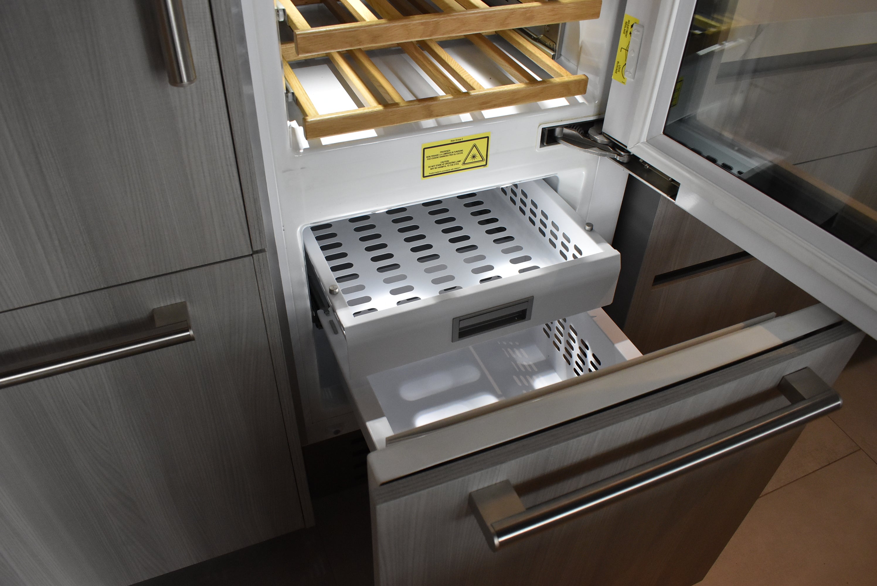 Azzurri Casa Light Grey Italian Style Modern Kitchen with Dekton Countertops and Fulgor Milano Appliances