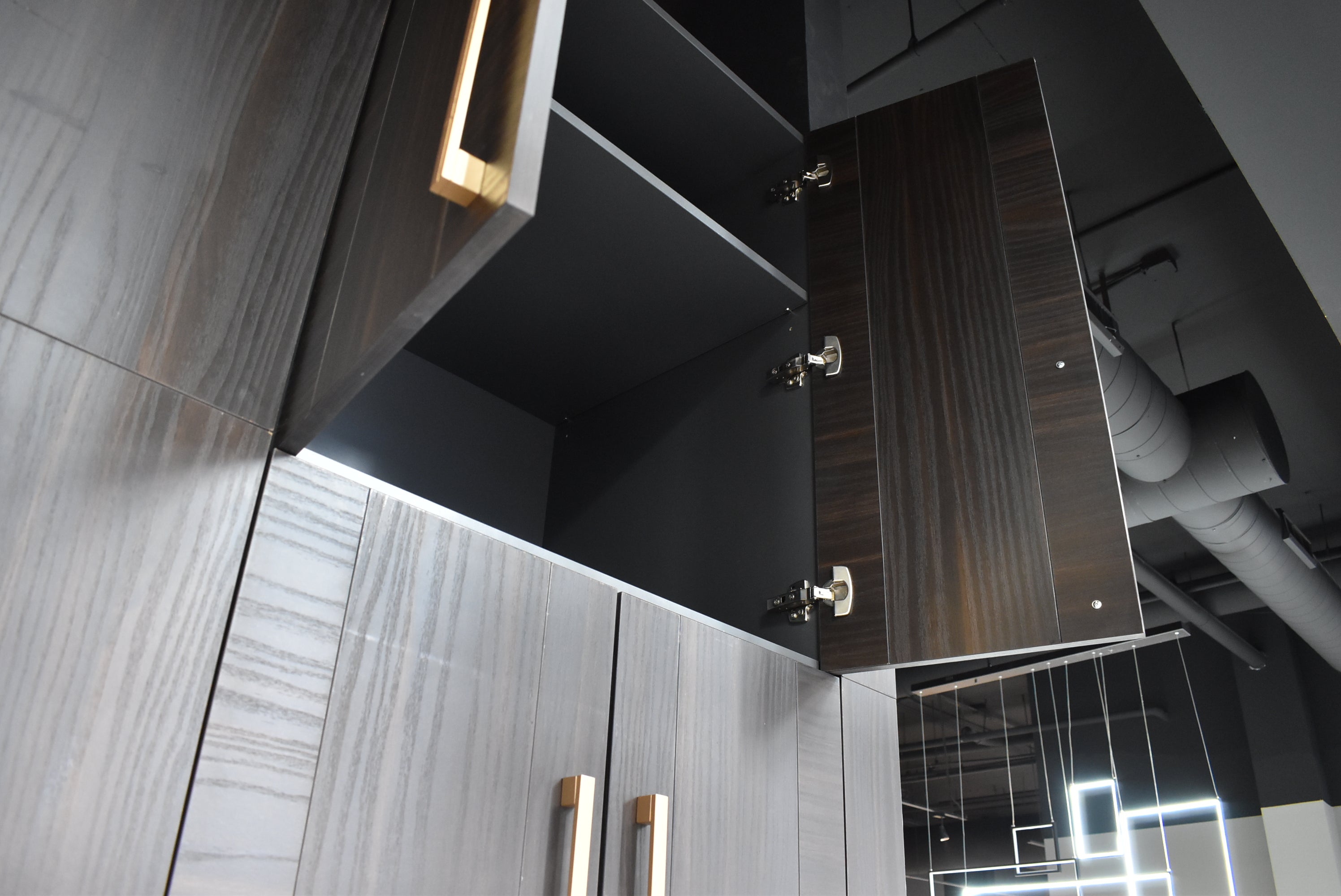 Azzurri Casa Transitional Kitchen with Double Waterfall Island, Dekton Countertops & Monogram Appliances