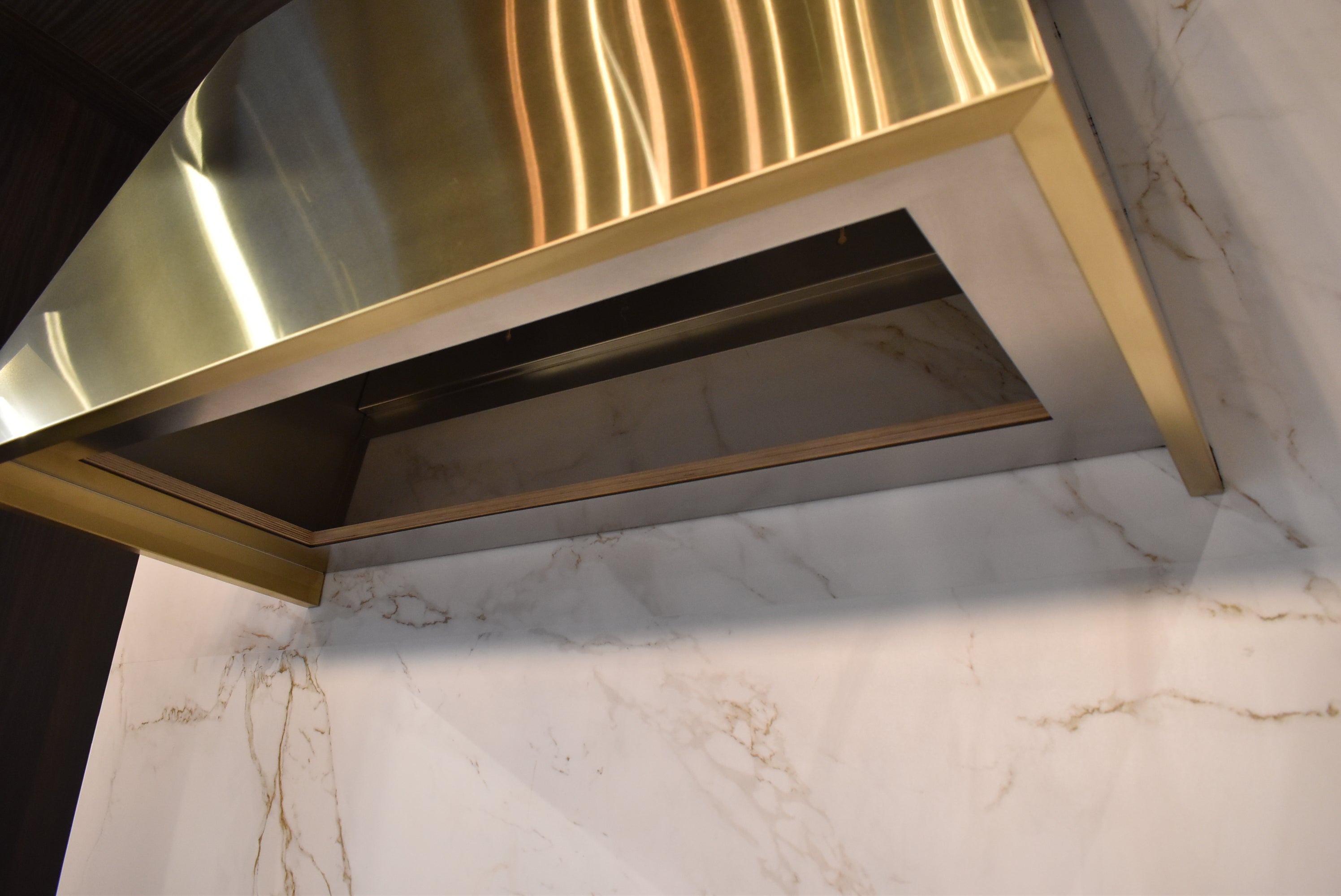 Azzurri Casa Transitional Kitchen with Double Waterfall Island, Dekton Countertops & Monogram Appliances