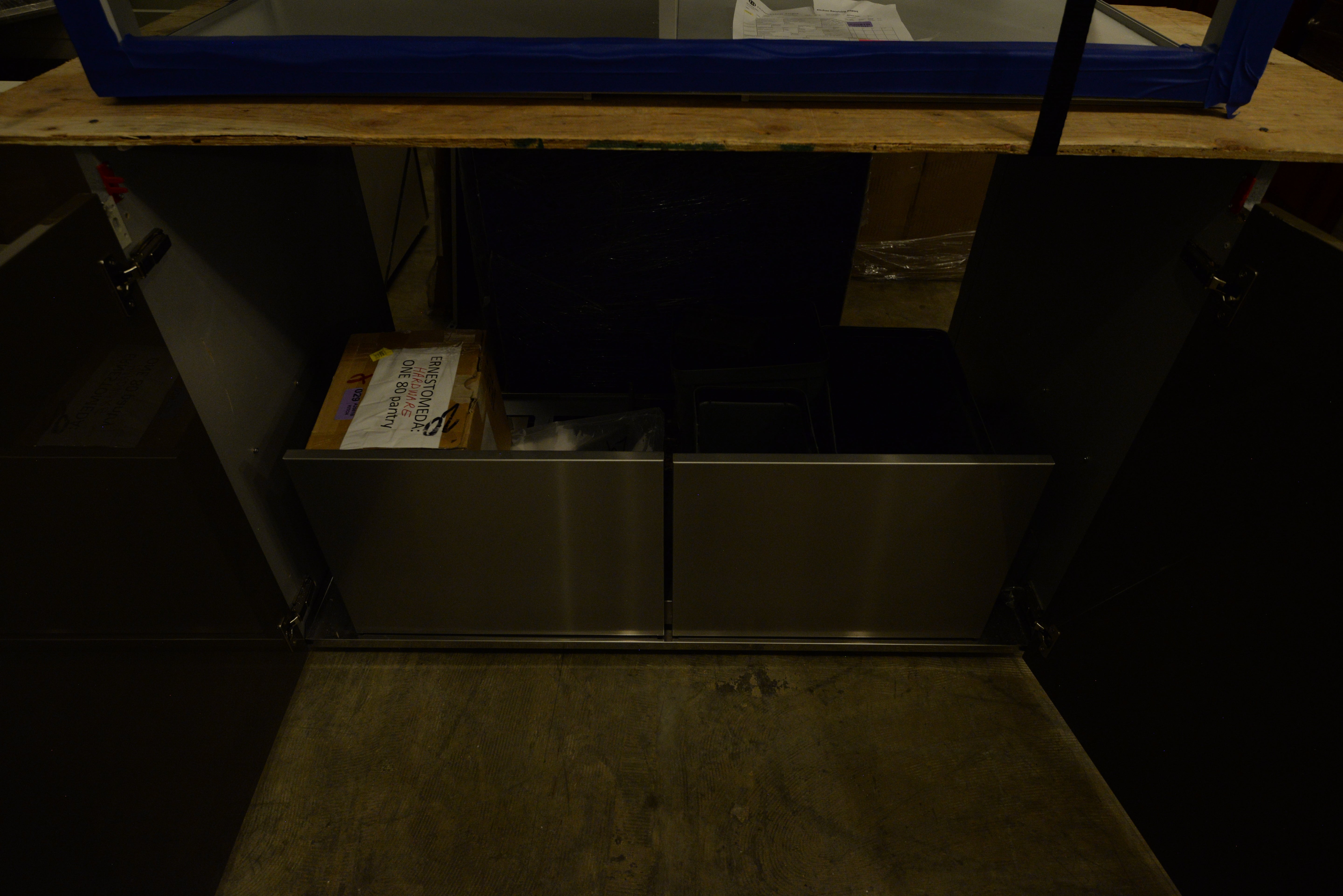 Ernestomeda Deluxe Chocolate Ganache Modern Showroom Display Kitchen