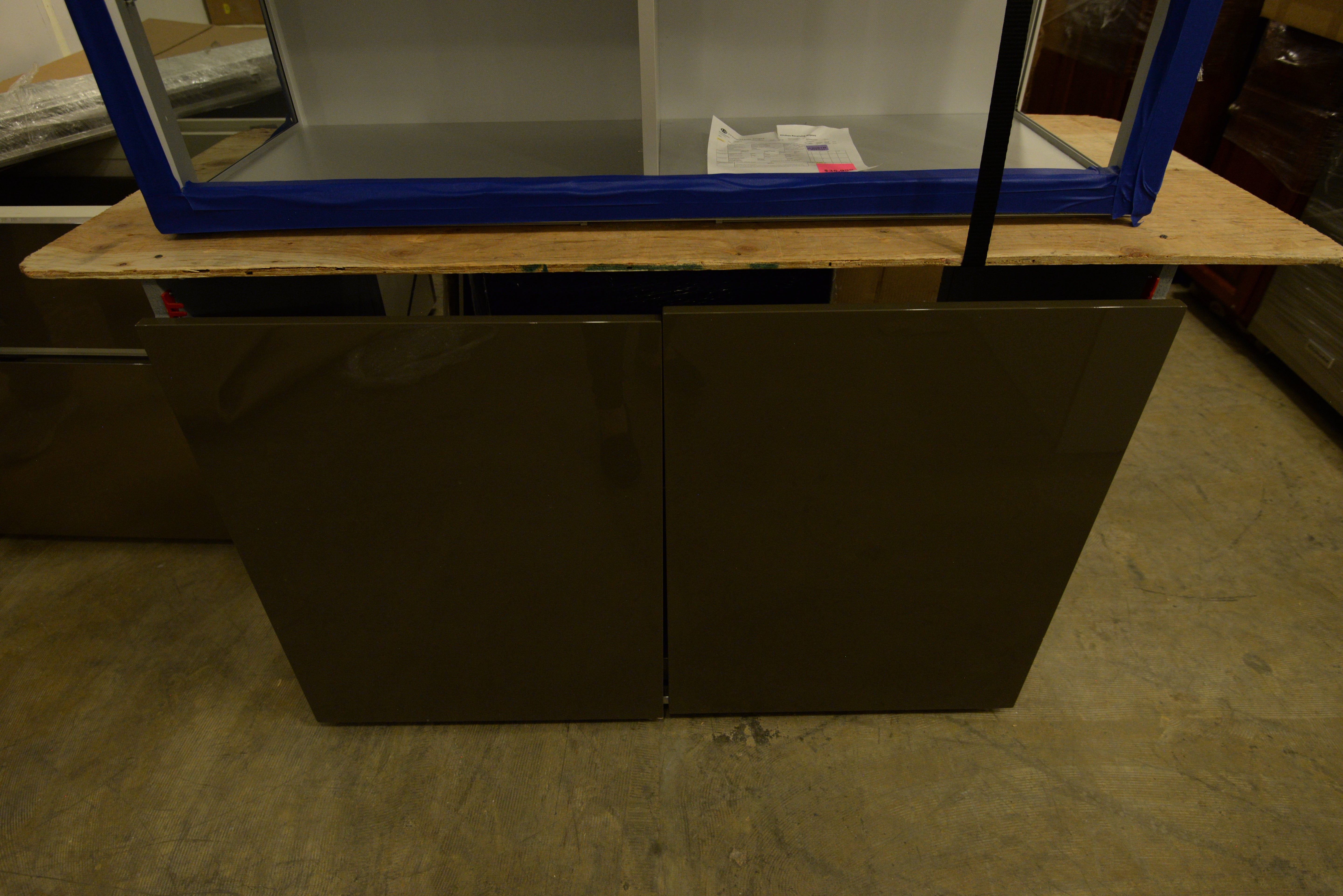 Ernestomeda Deluxe Chocolate Ganache Modern Showroom Display Kitchen